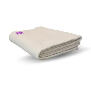 Streetup India® Cotton Iyengar Yoga Blanket White - Eco Friendly