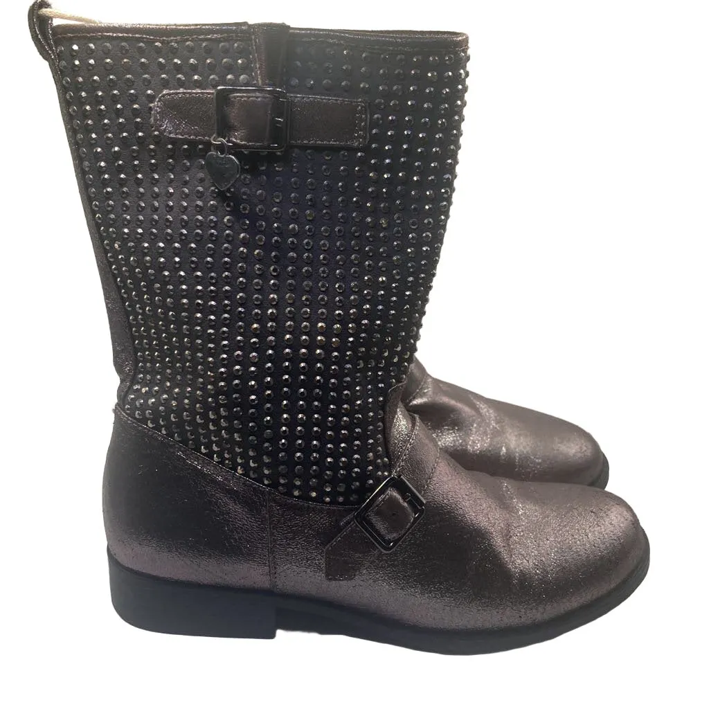 Studded Buckle Boots