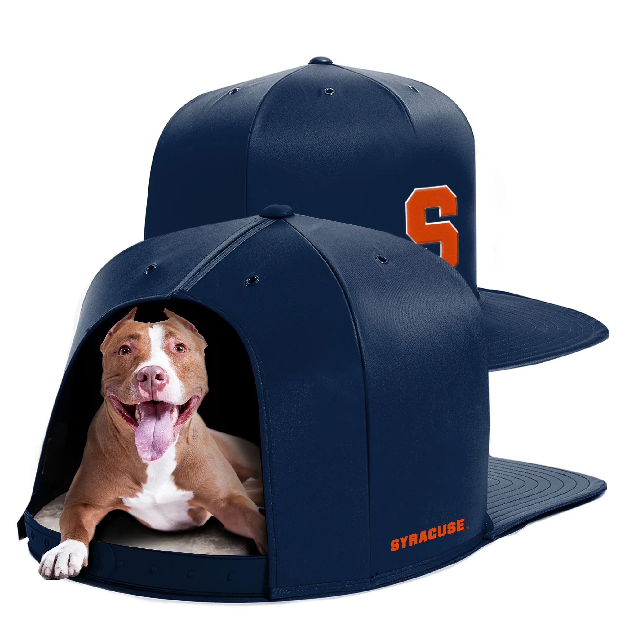 SYRACUSE UNIVERSITY NAP CAP PREMIUM DOG BED