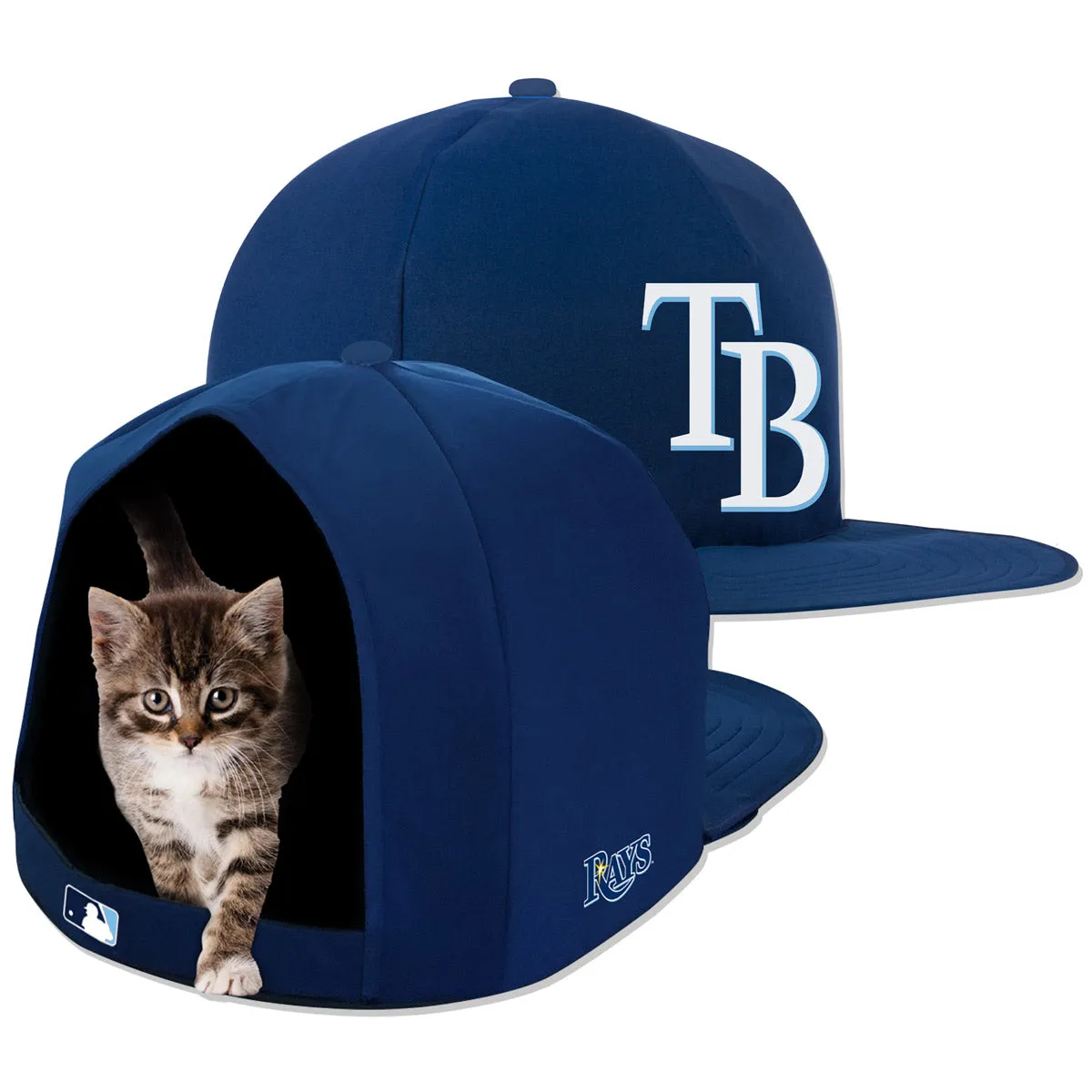 TAMPA BAY RAYS NAP CAP PLUSH DOG BED