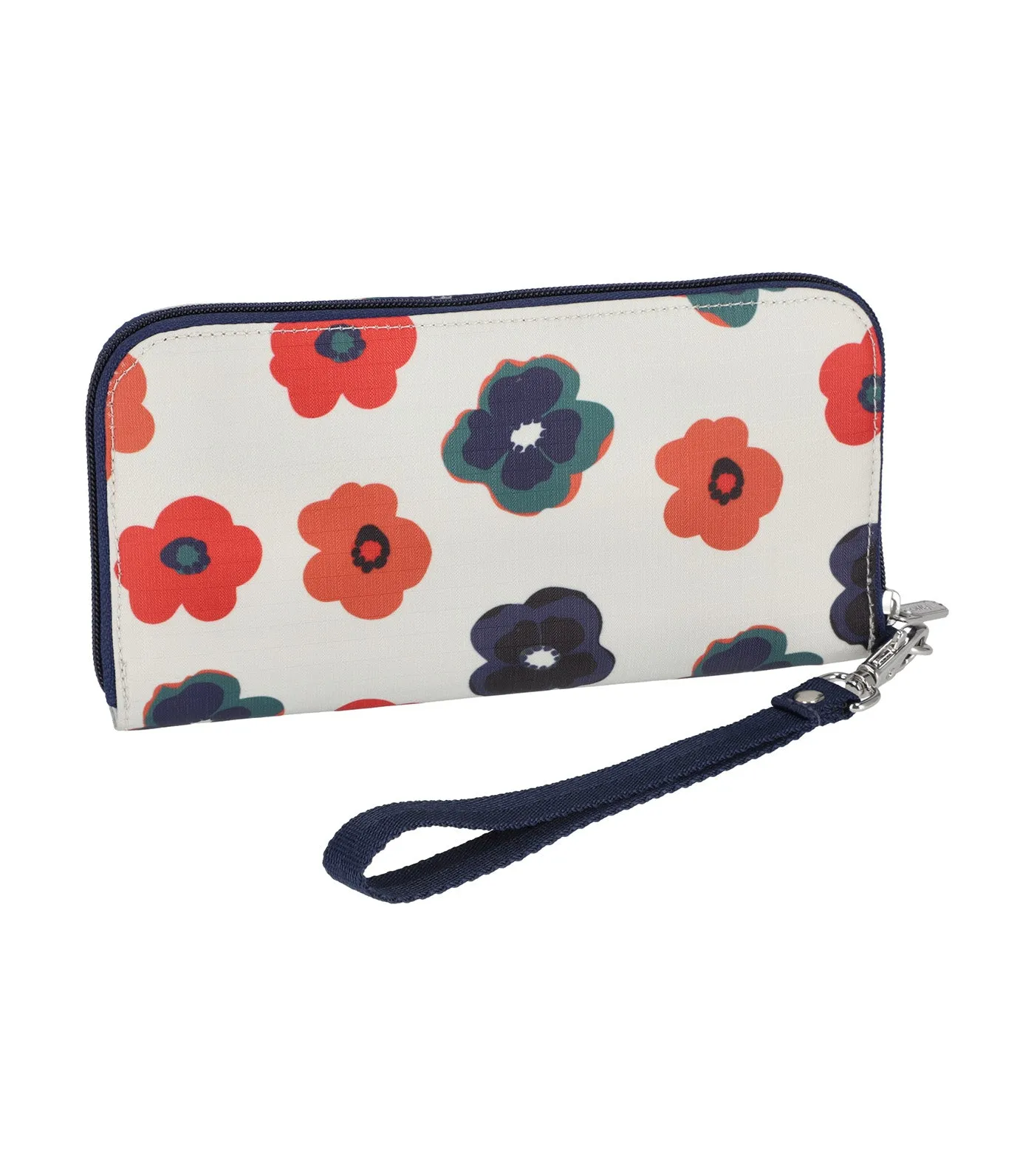 Tech Wallet Wristlet Retro Ivory Floral