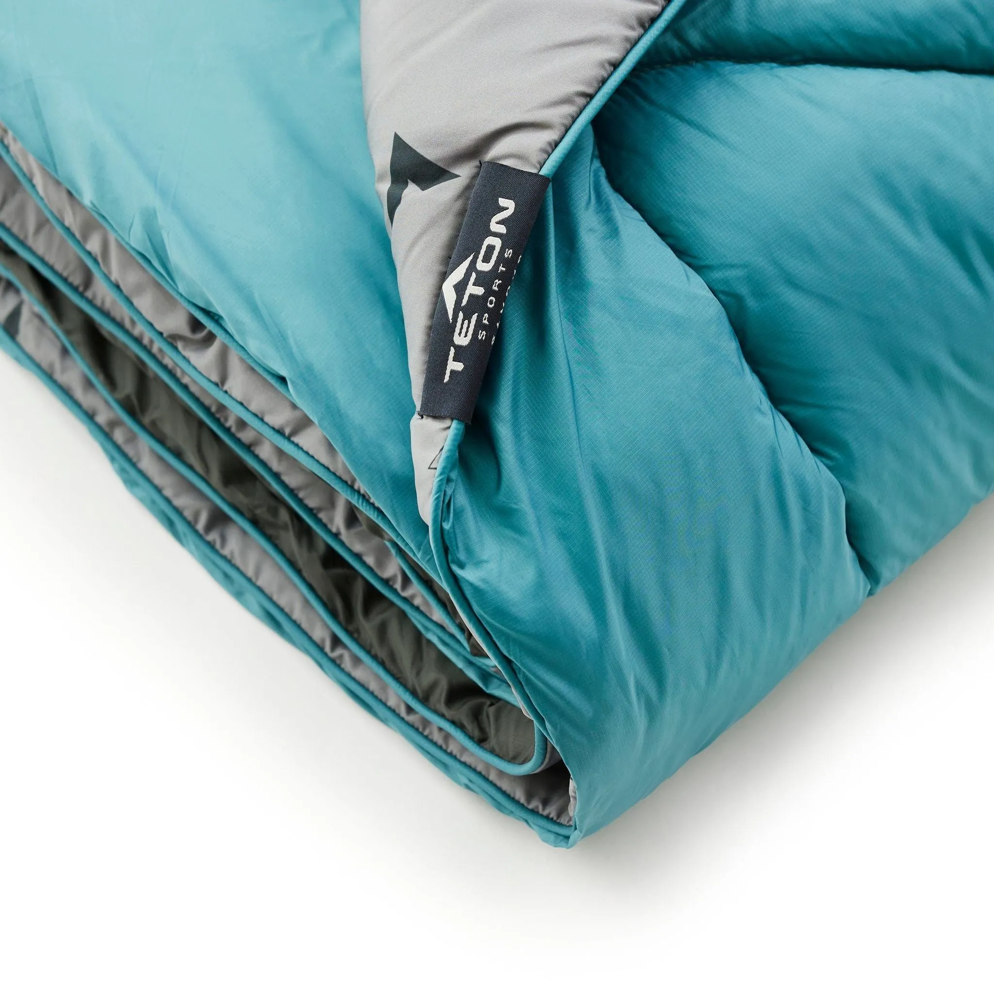 Teton Sports Acadia Mammoth Outdoor Camp Blanket in Teal/Slate