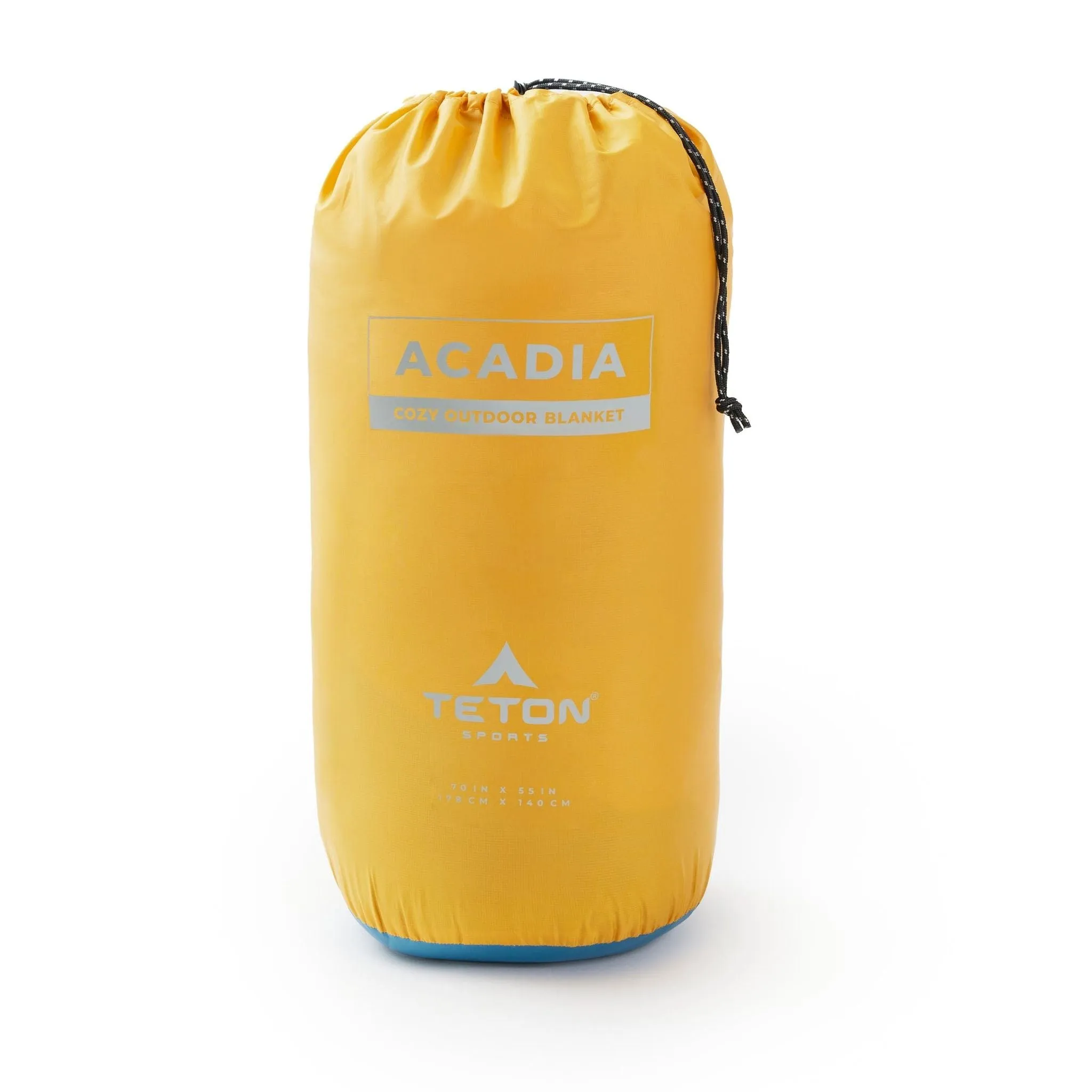 Teton Sports Acadia Outdoor Camp Blanket in Goldenrod/Peacock