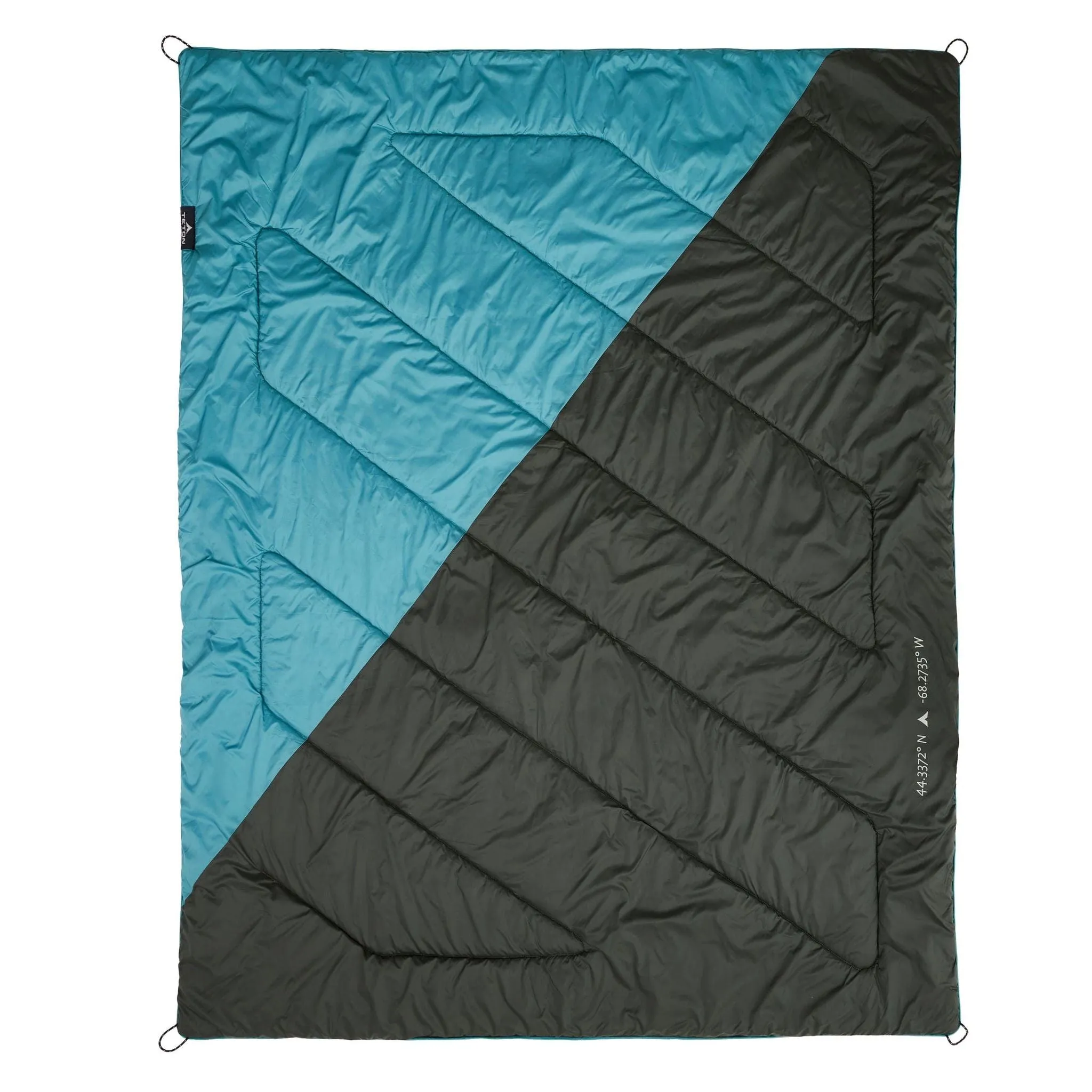 Teton Sports Acadia Outdoor Camp Blanket in Teal/Slate