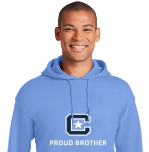 The Citadel Block C Star logo, Proud Brother,  Heavy Blend™ Hooded Sweatshirt