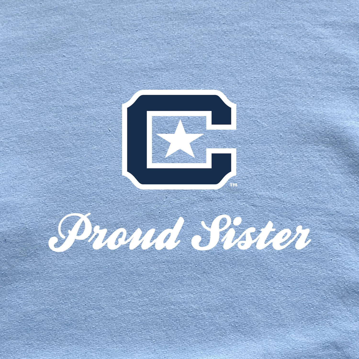 The Citadel Block C Star logo, Proud Sister,  Heavy Blend™ Hooded Sweatshirt