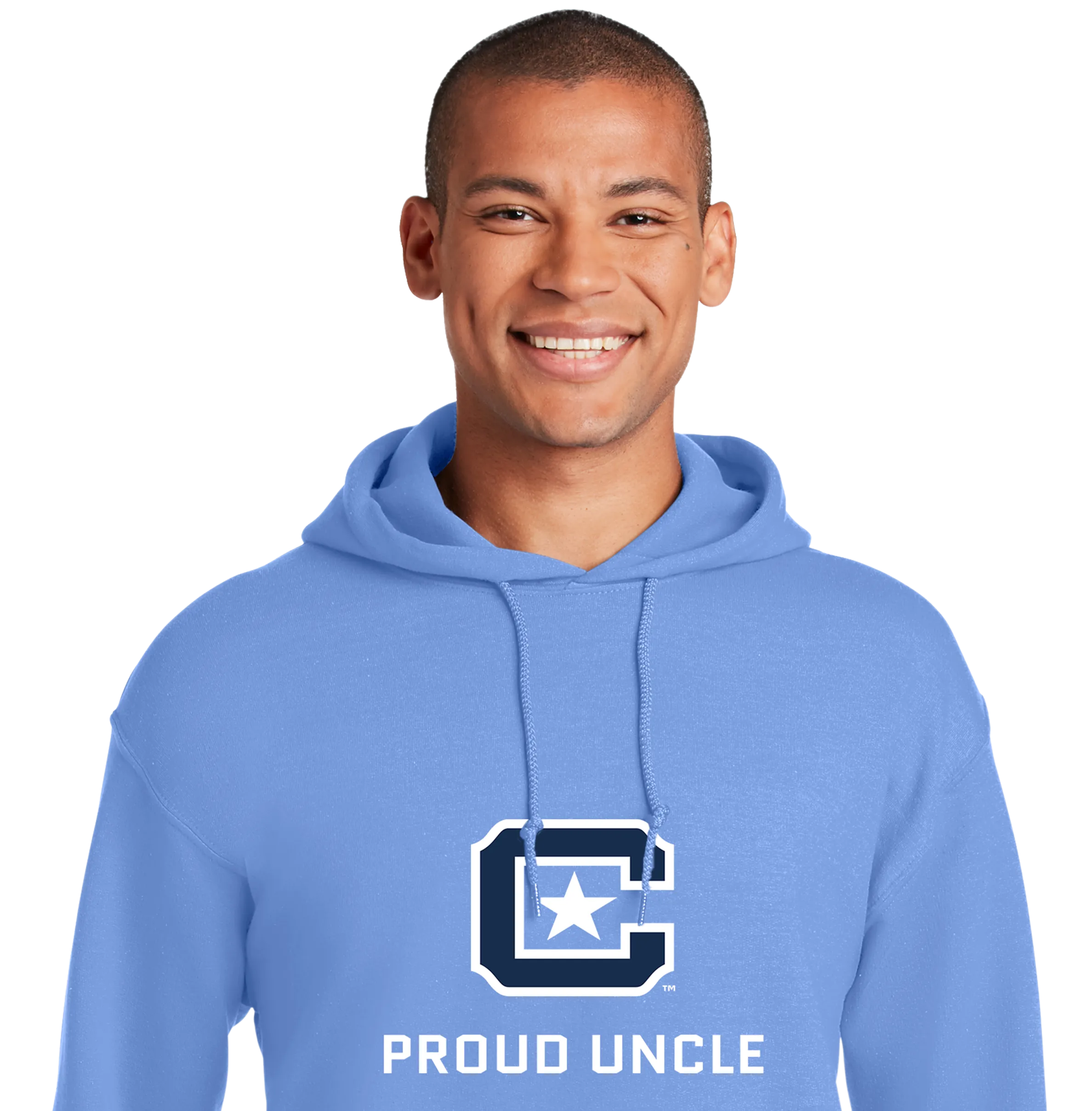 The Citadel Block C Star logo, Proud Uncle,  Heavy Blend™ Hooded Sweatshirt