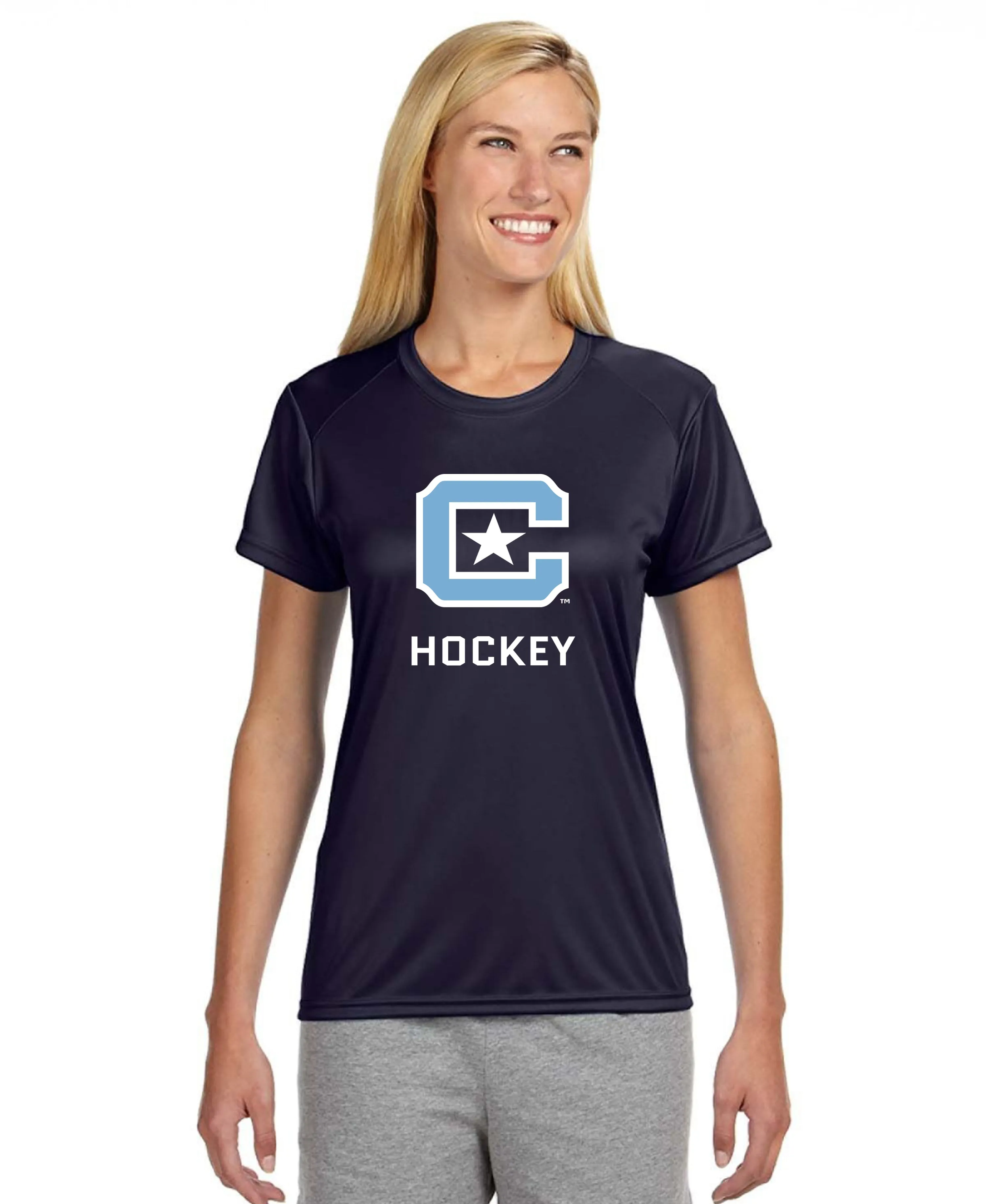 The Citadel, Club Sports - Hockey, A4 Ladies' Cooling Performance T-Shirt