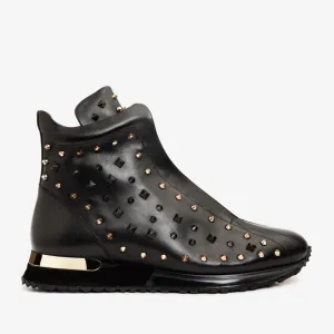 The Infanta High-Top Black Spike Leather Men Sneaker Limited Edition