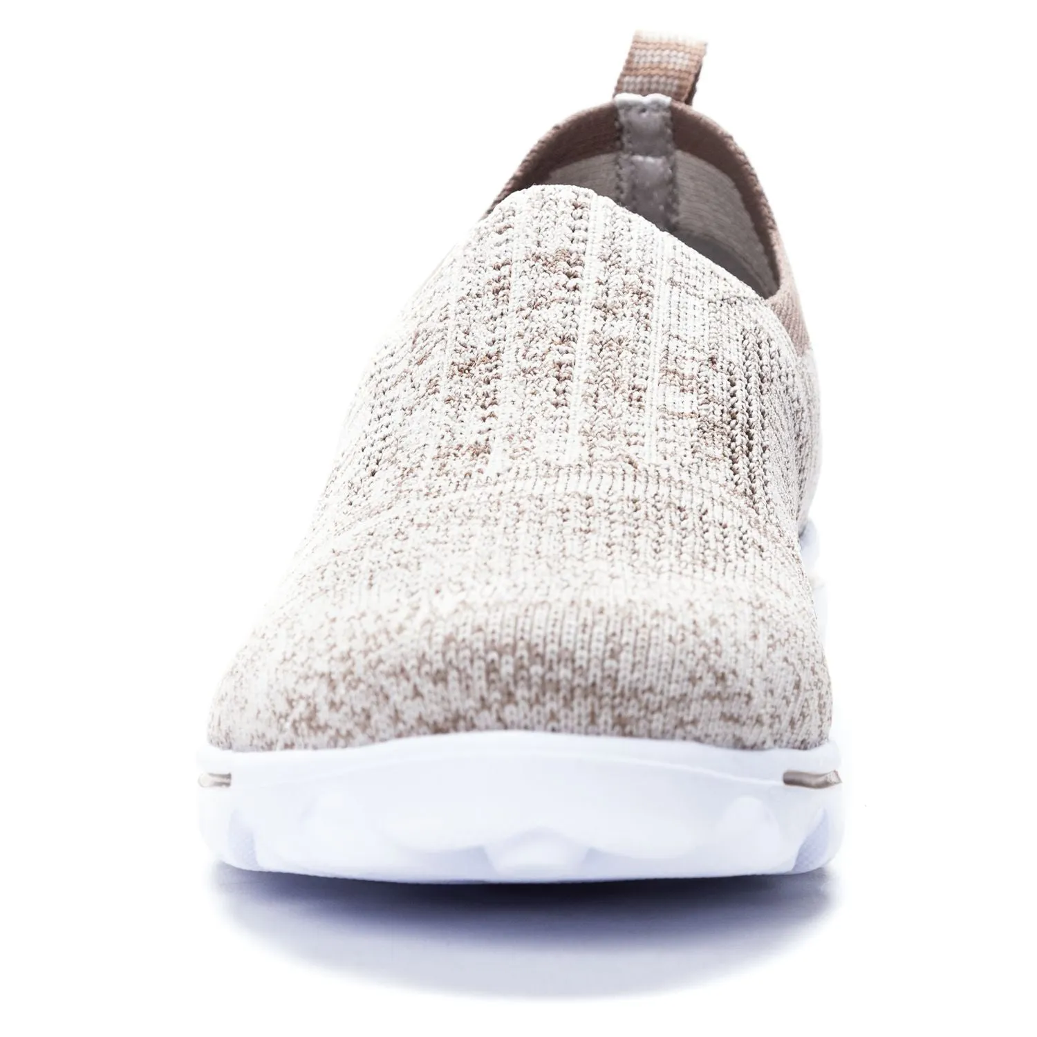 TravelActiv Stretch Taupe Slip Ons