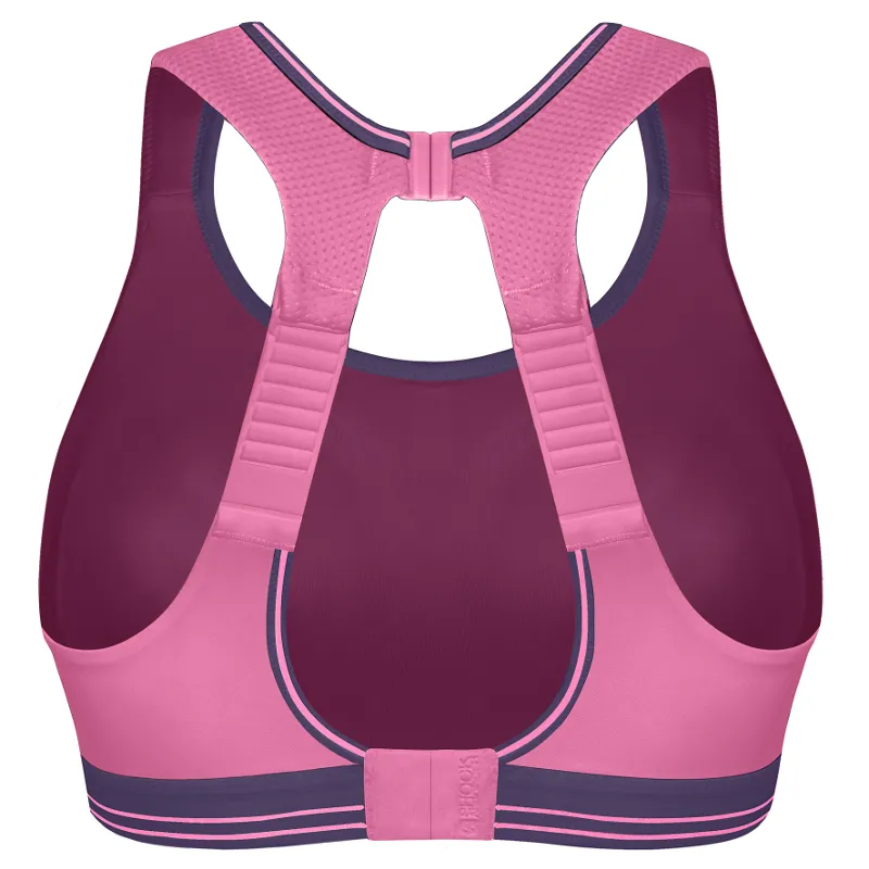 Ultimate Run Pink Purple Sports Bra - Shock Absorber