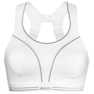 Ultimate Run White Sports Bra - Shock Absorber