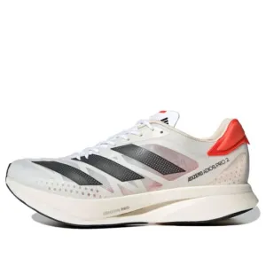 Unisex Adizero Adios Pro 2 (White/ Carbon/Solar Red)