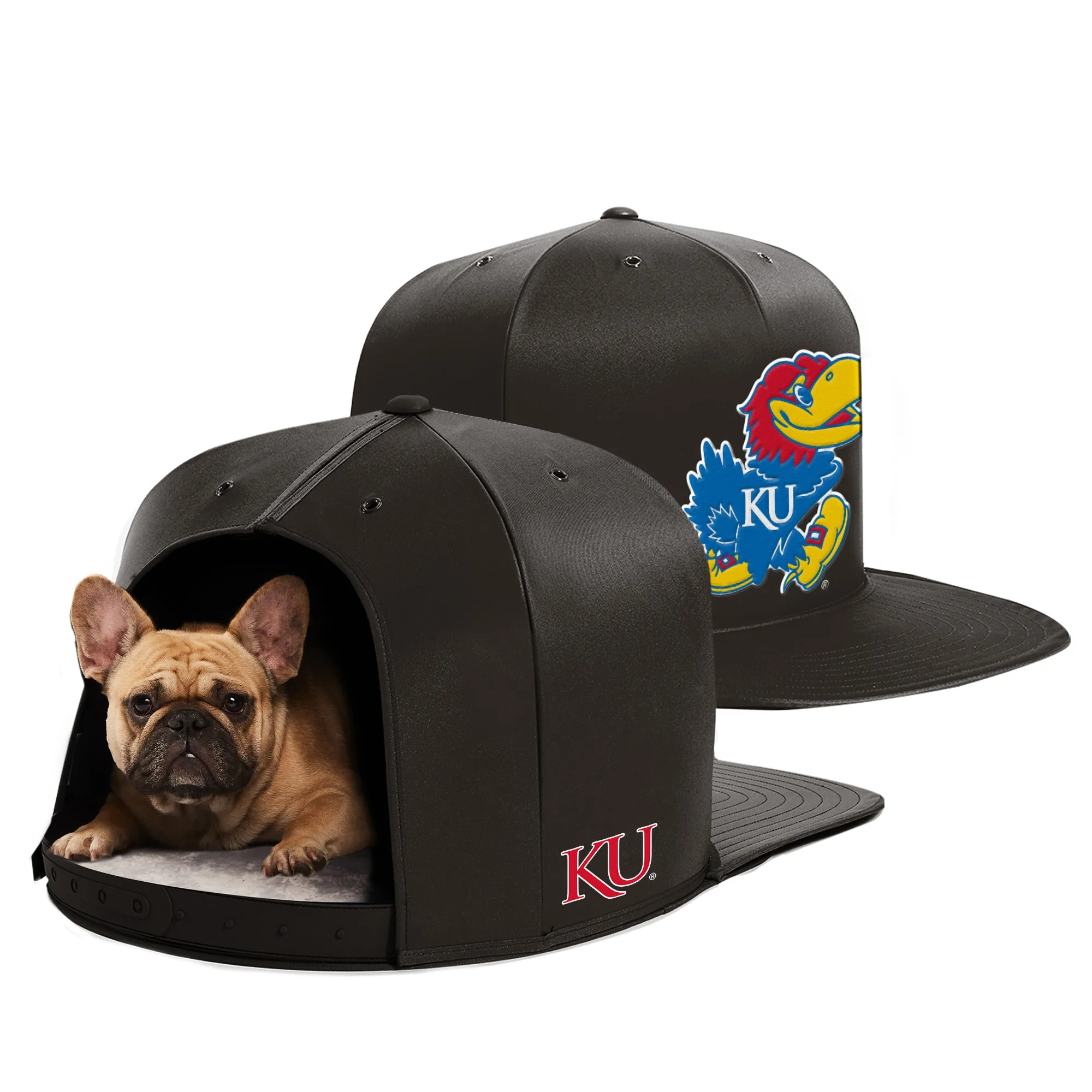 UNIVERSITY OF KANSAS NAP CAP PREMIUM DOG BED