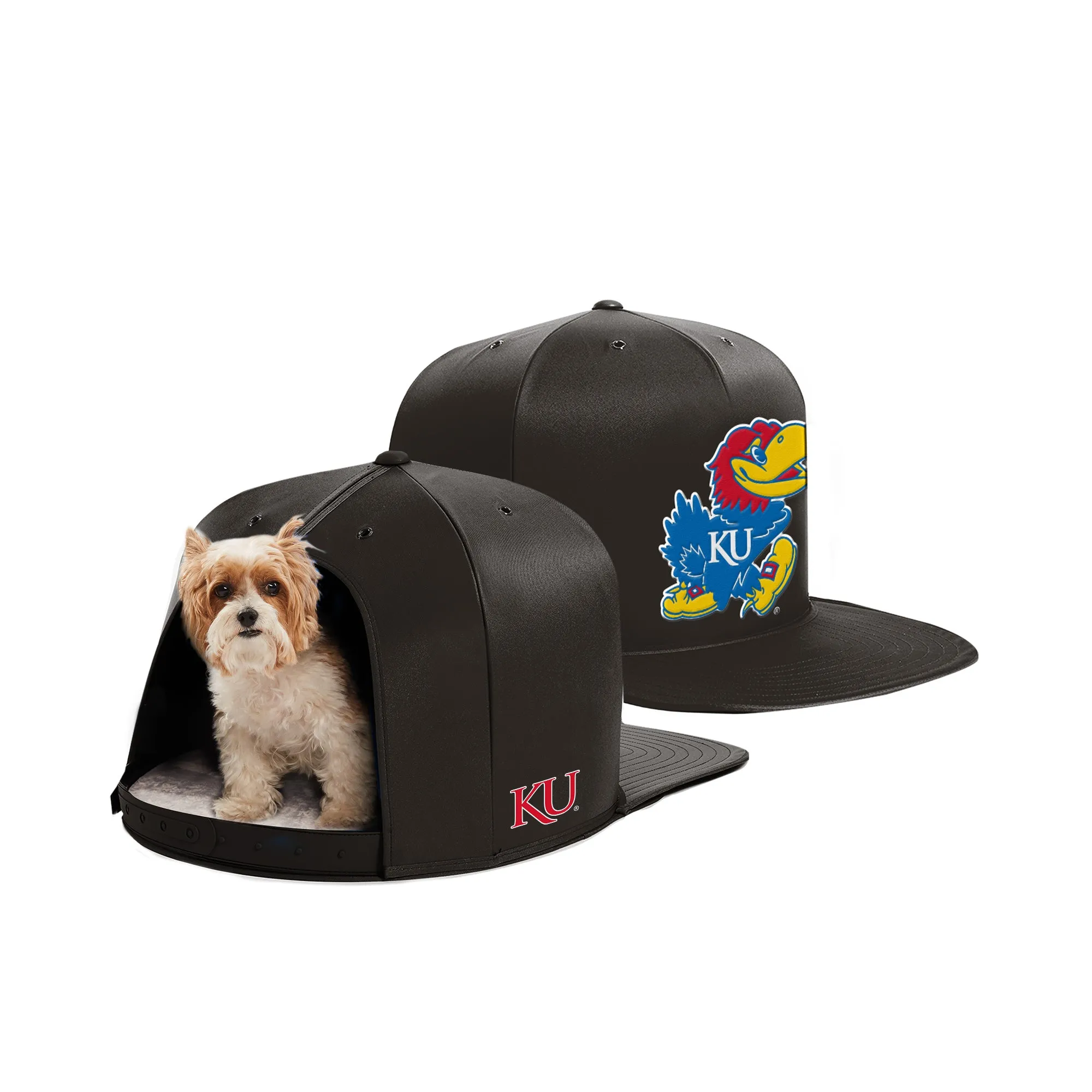 UNIVERSITY OF KANSAS NAP CAP PREMIUM DOG BED