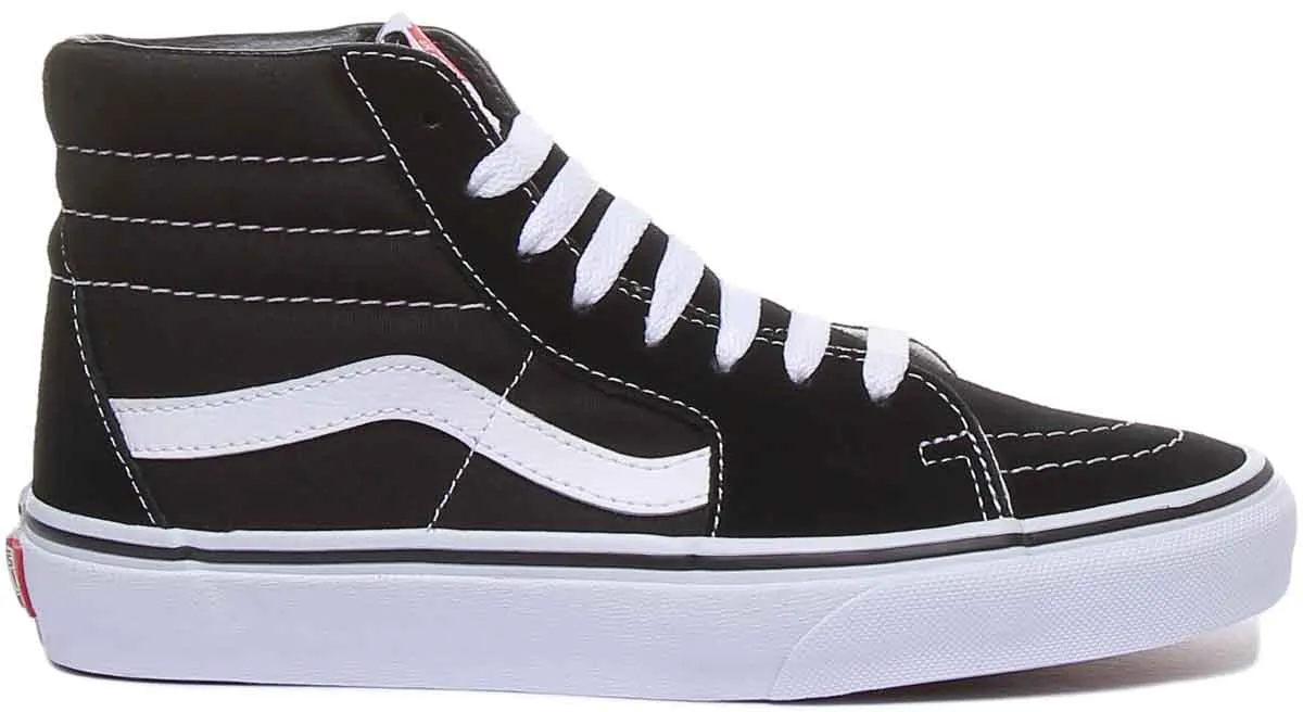 Vans Classic Sk8-Hi In Black White For Men