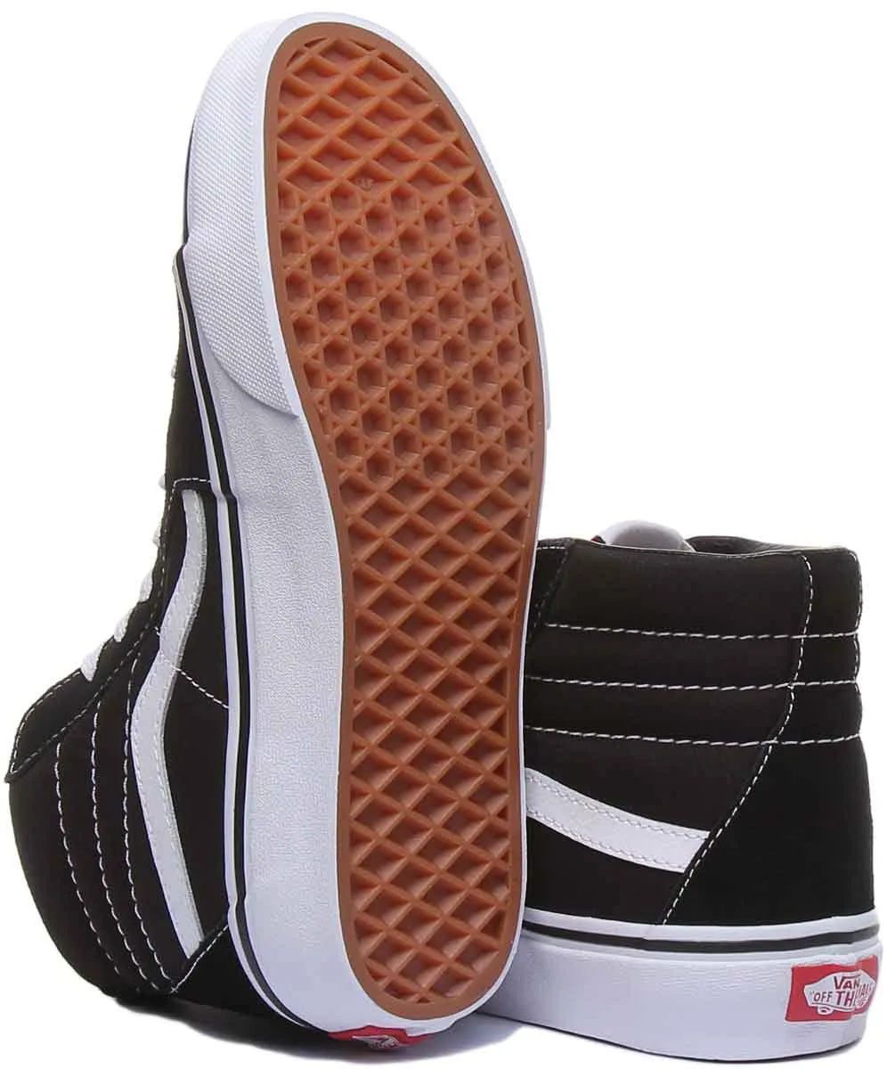 Vans Classic Sk8-Hi In Black White For Men