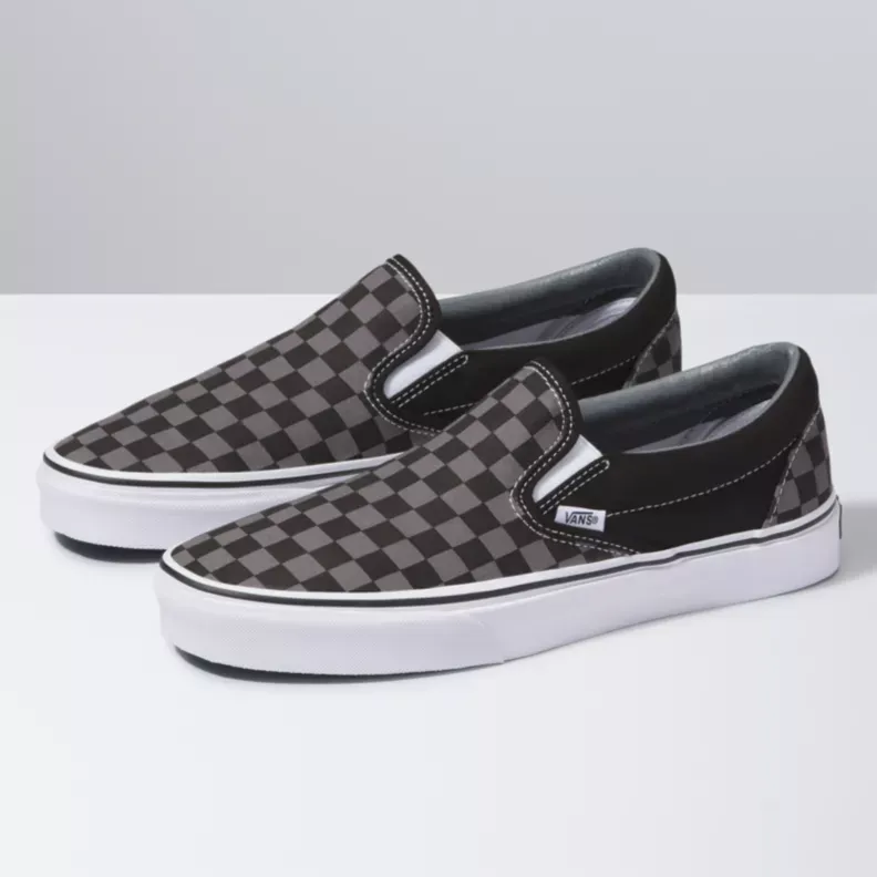 Vans Classic Slip-On - Black / Pewter Checker