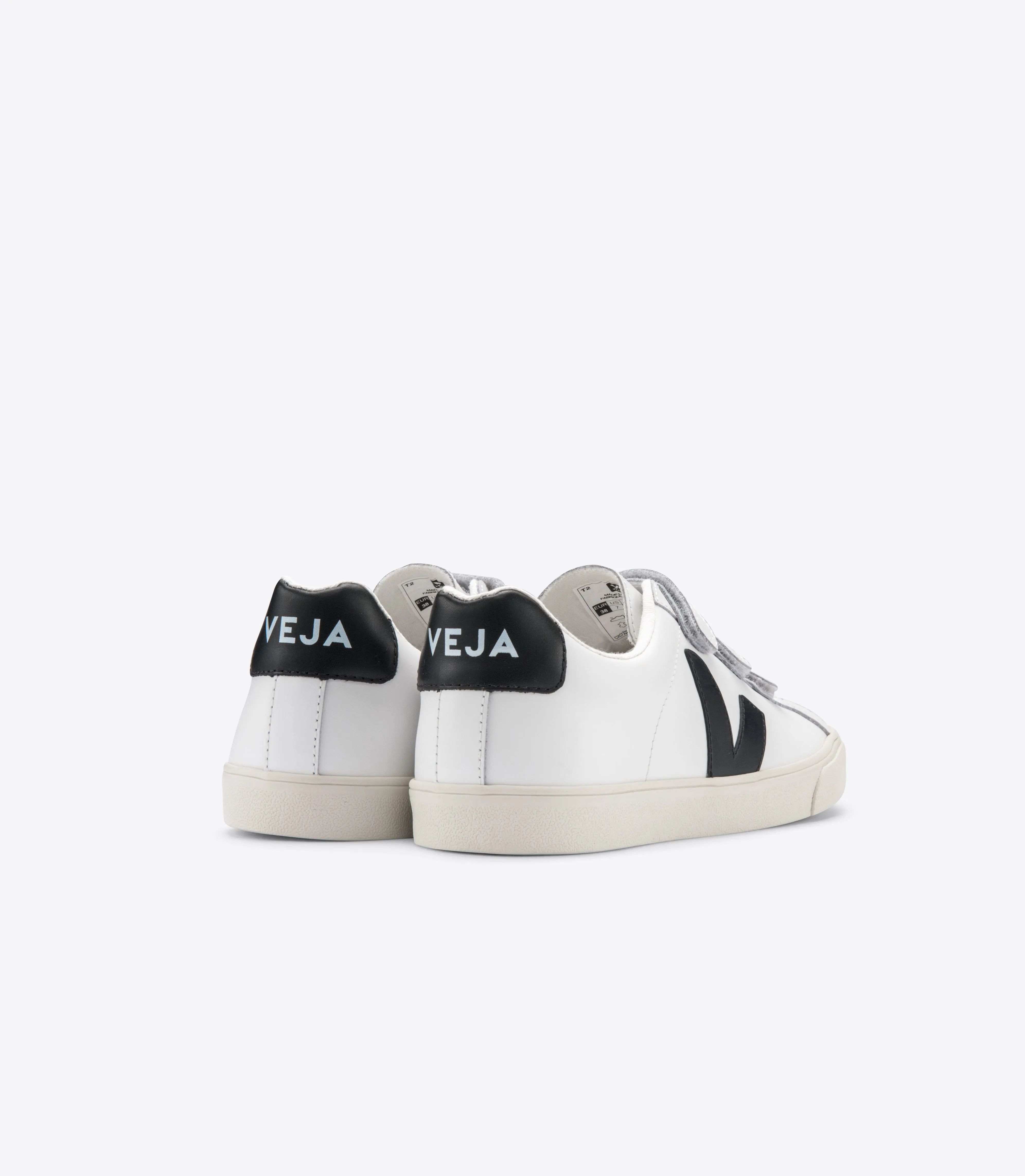 Veja Sneakers - 3-Lock Logo Leather Extra White Black