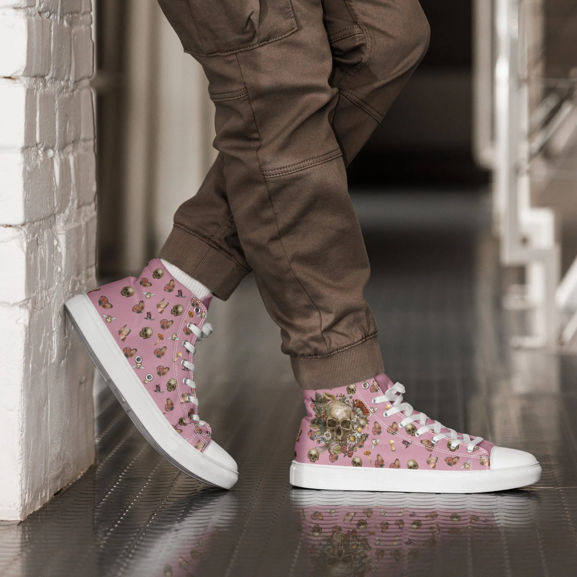 Vintage Victorian Men’s high top canvas shoes by laurameghan