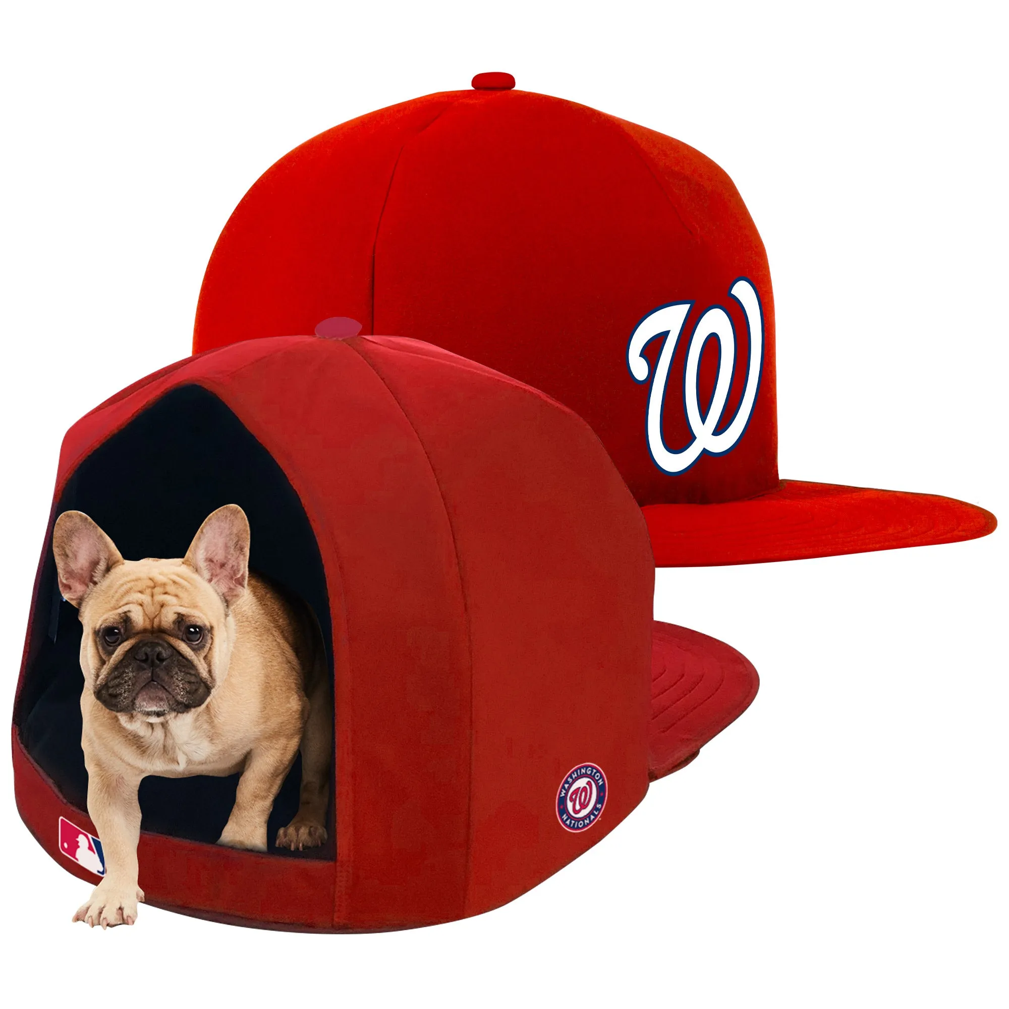 WASHINGTON NATIONALS NAP CAP PLUSH DOG BED