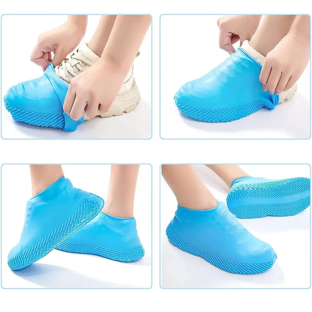 Waterproof Shoe Cover, Reusable Non-Slip Rubber Overshoes Protectors