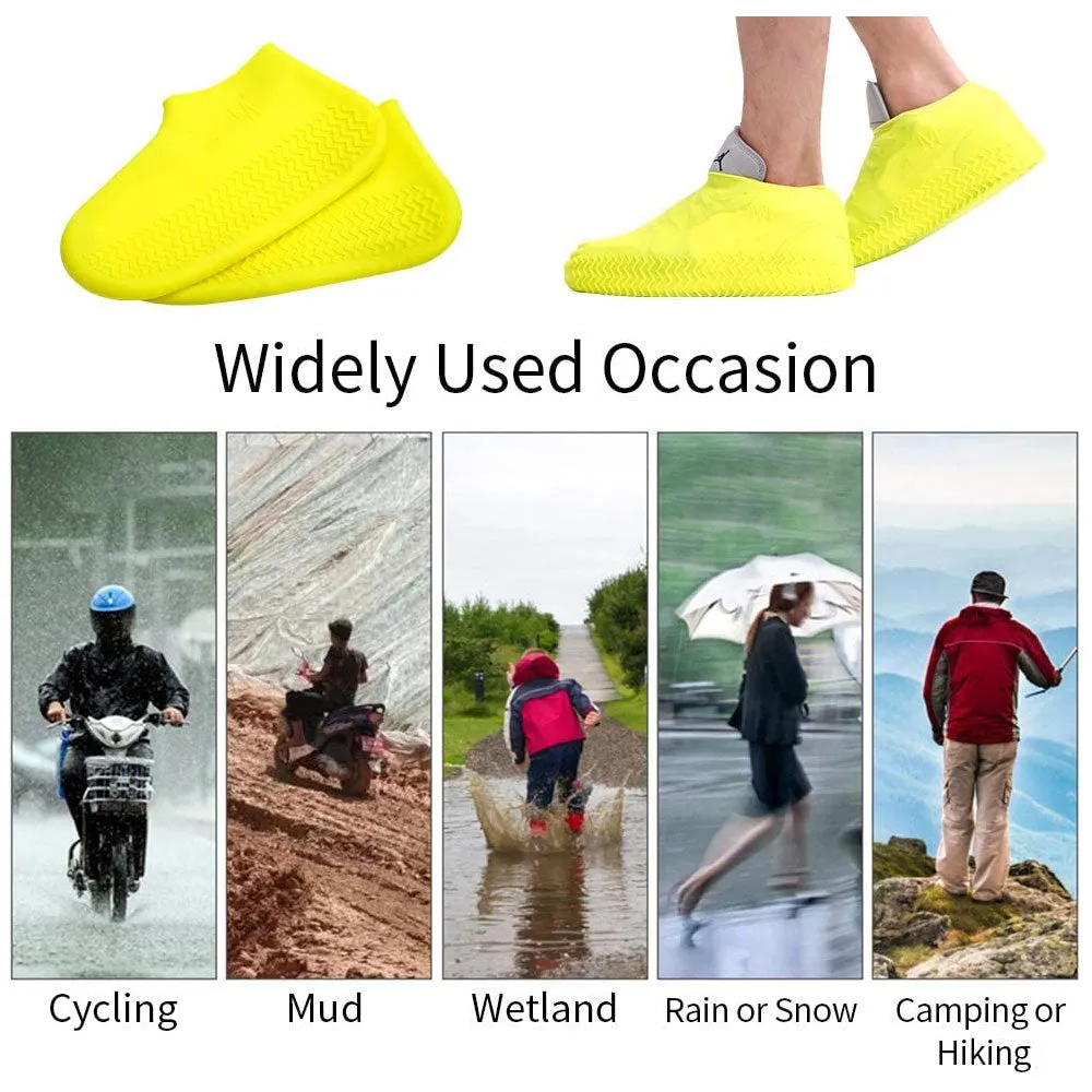 Waterproof Shoe Cover, Reusable Non-Slip Rubber Overshoes Protectors