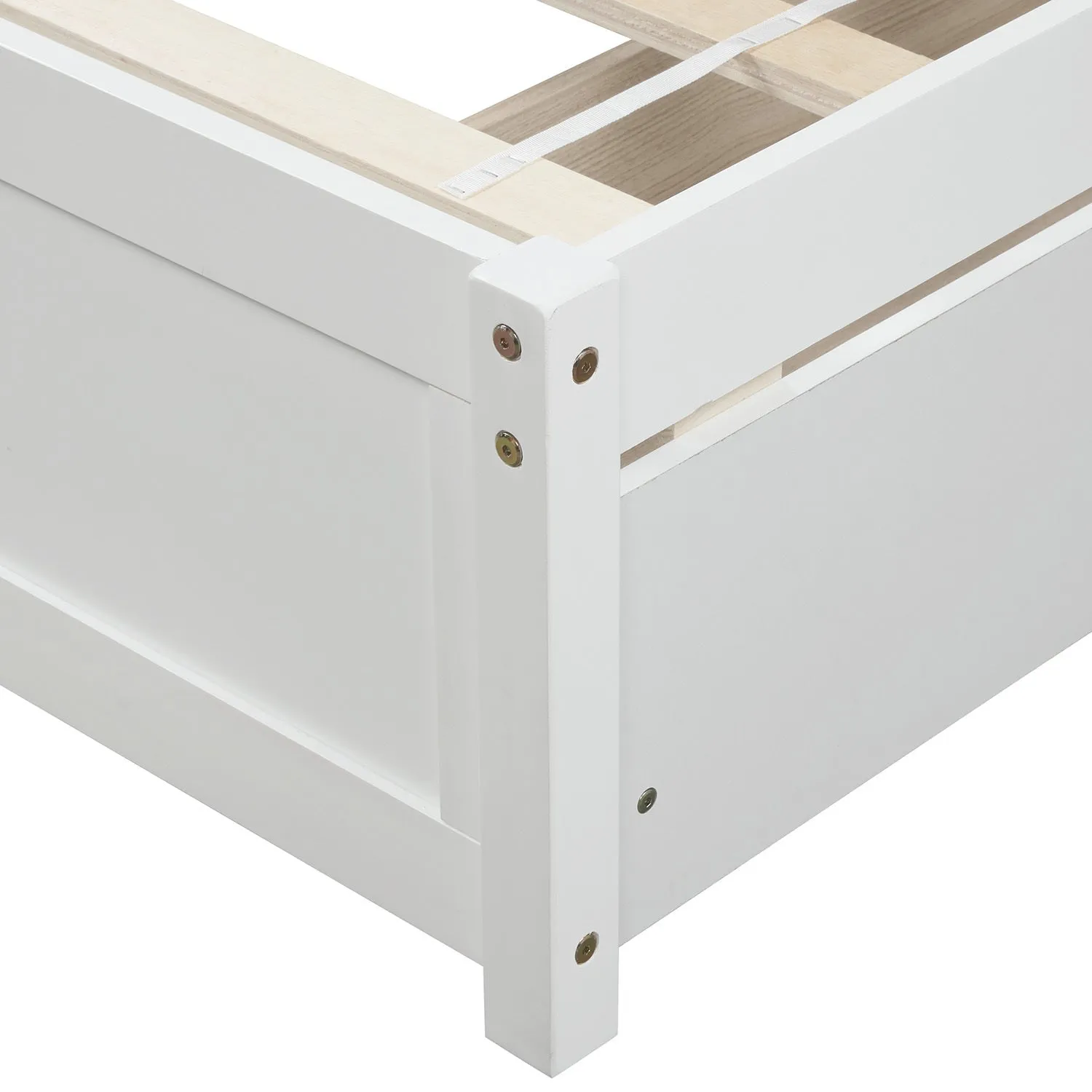 White Haven Twin Storage Bed