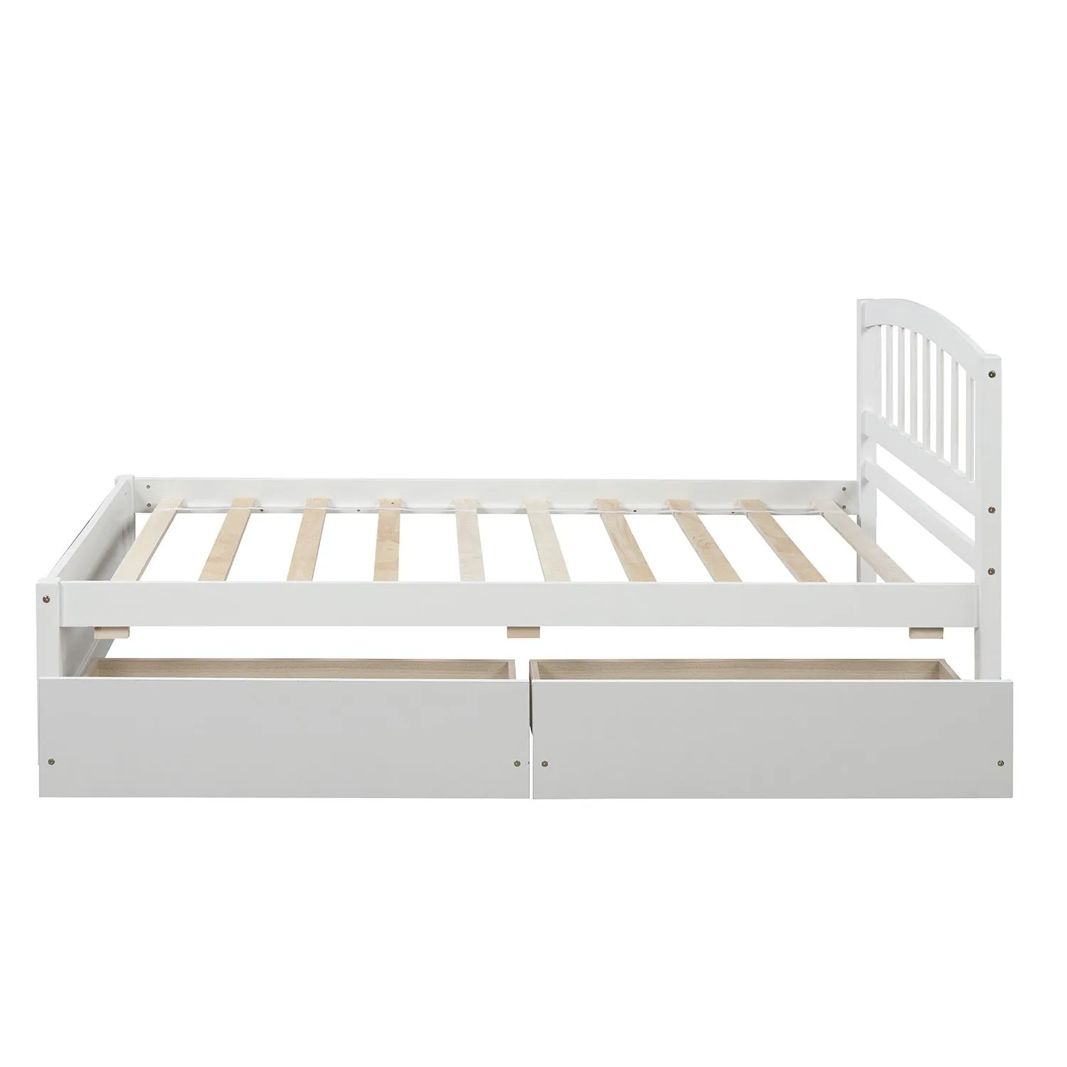 White Haven Twin Storage Bed