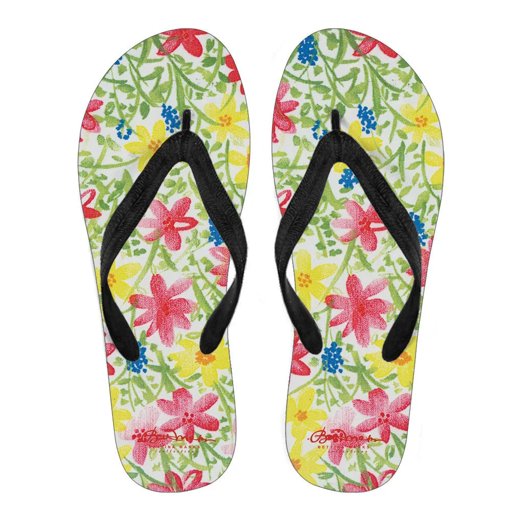 Wildflower Flip Flops