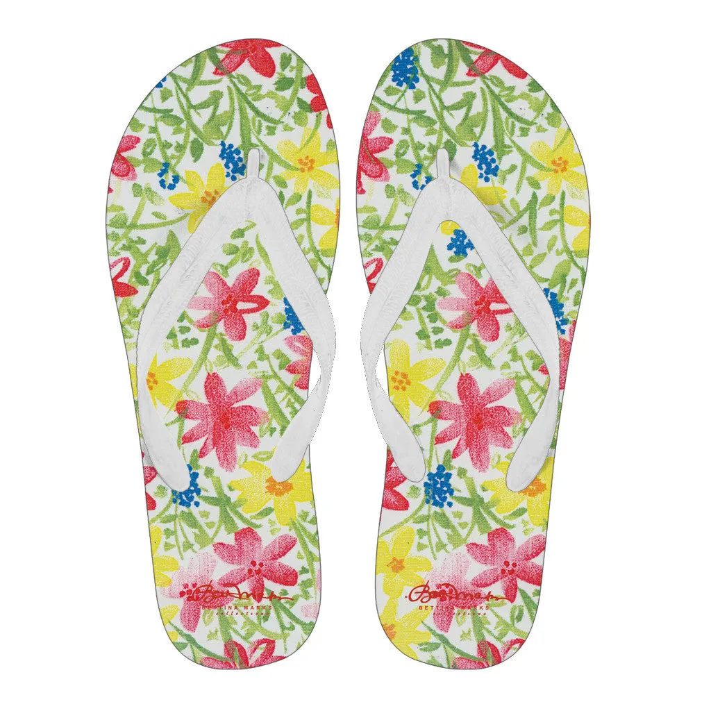 Wildflower Flip Flops