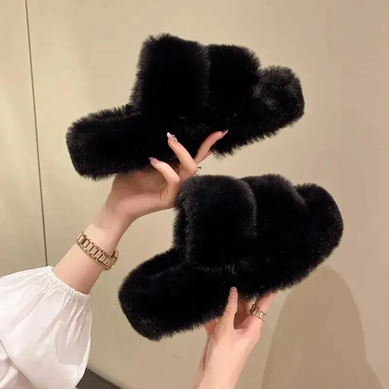 Winter Fluffy Indoors Slippers