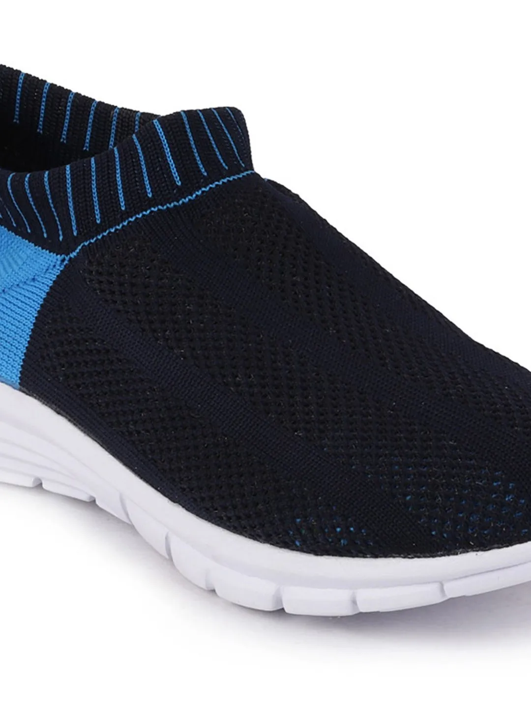 Women Blue Sports Slip-On Walking Shoes