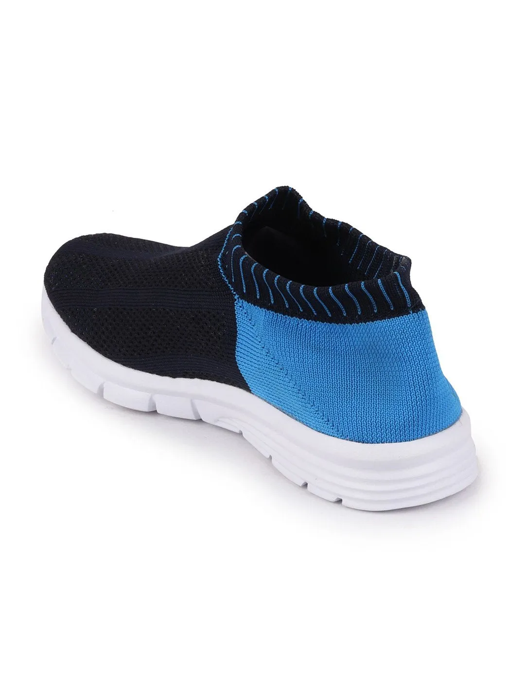 Women Blue Sports Slip-On Walking Shoes