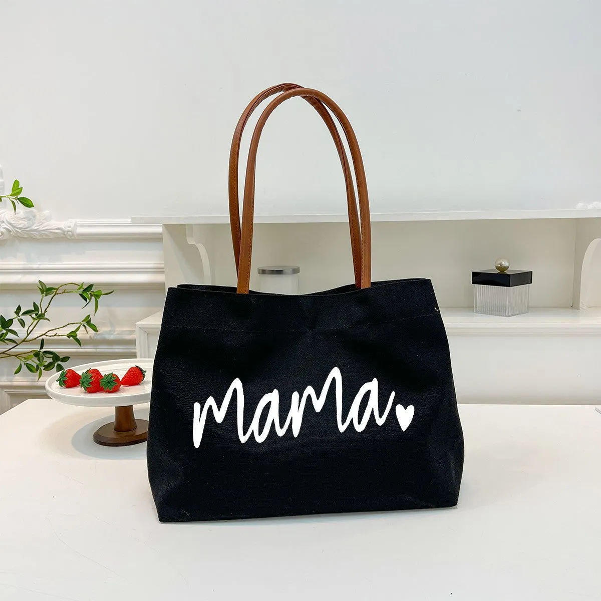 Women's Bag Fashion New Tote Bag Large Capacity Artistic Portable Bag Shoulder Canvas Bag Women's Canvas Bag Wholesale