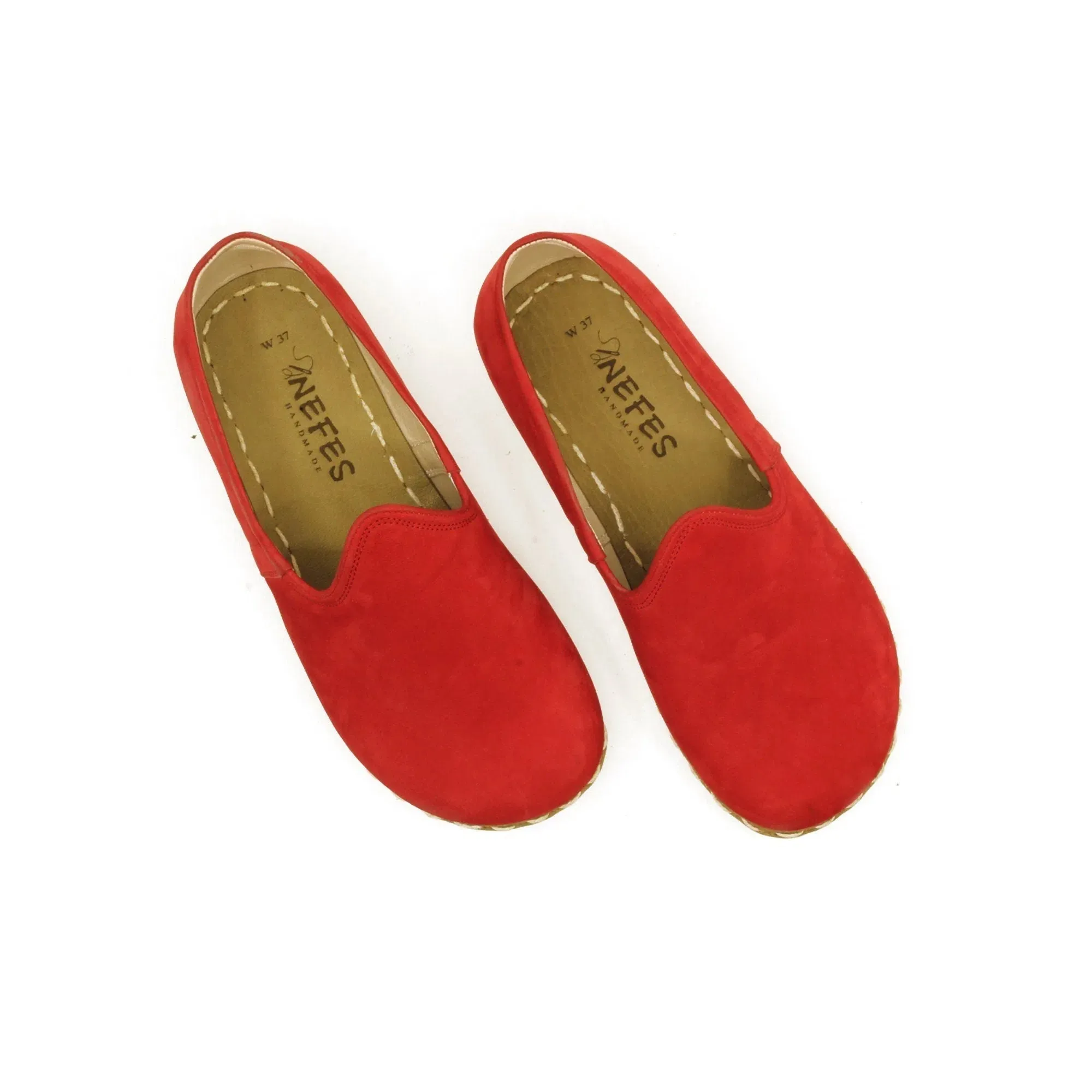 Women's Barefoot Shoes - Nubuck Red