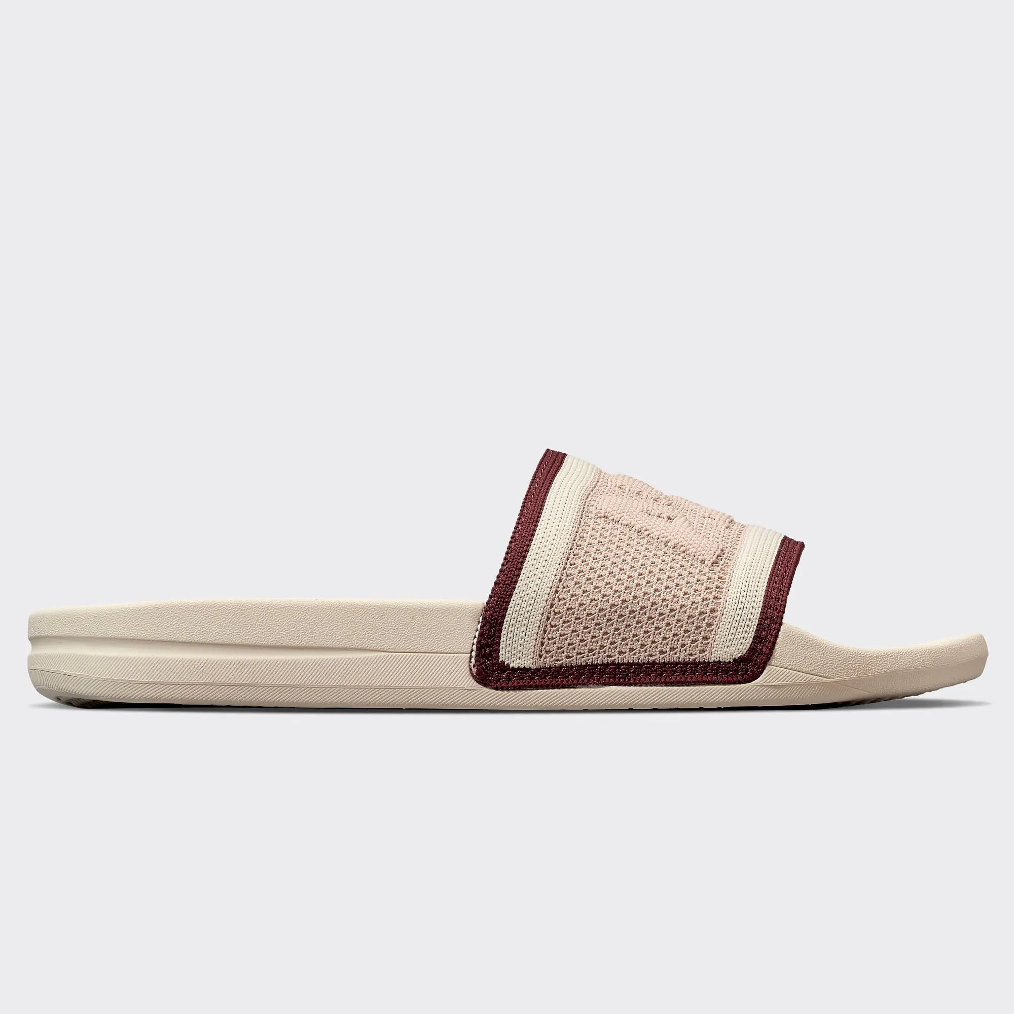 Women's Big Logo TechLoom Slide Alabaster / Rose Dust / Burgundy