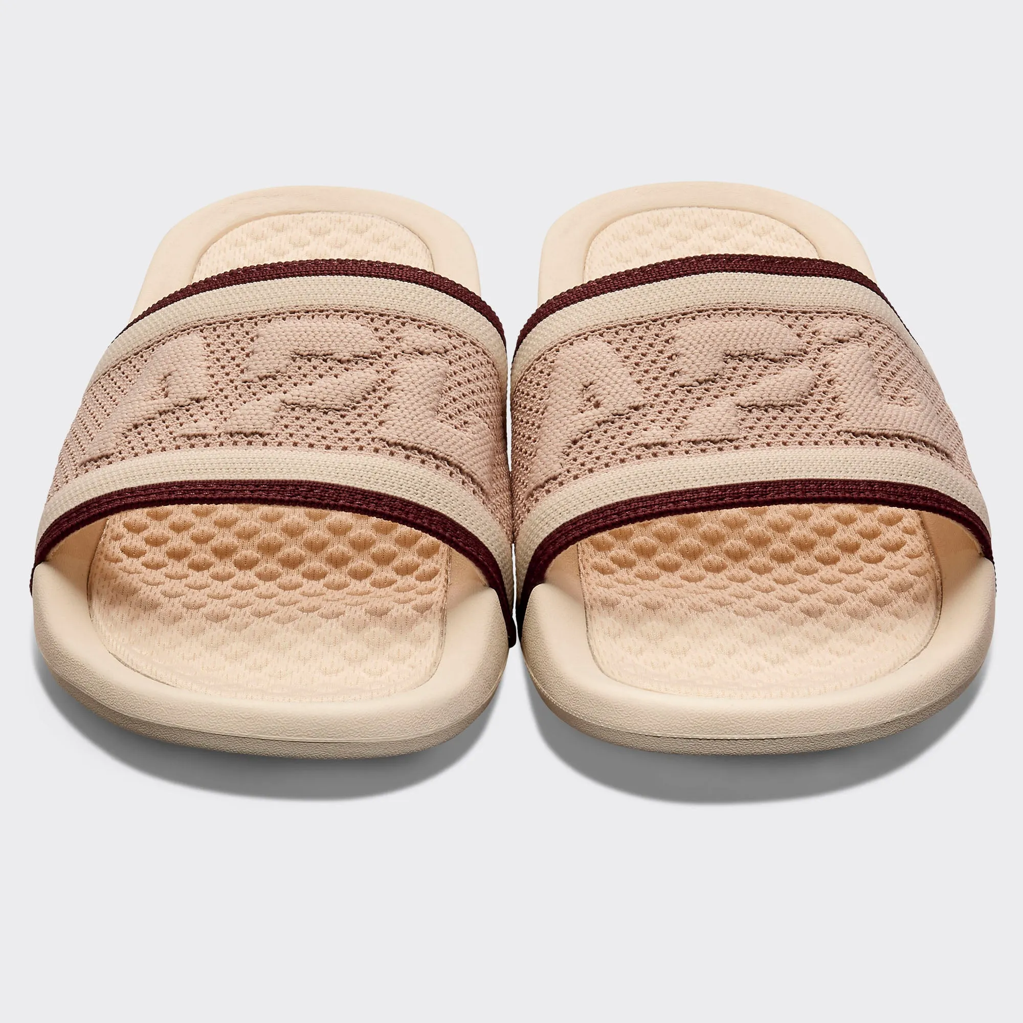 Women's Big Logo TechLoom Slide Alabaster / Rose Dust / Burgundy