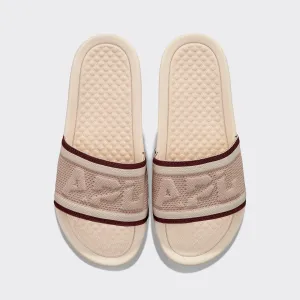 Women's Big Logo TechLoom Slide Alabaster / Rose Dust / Burgundy