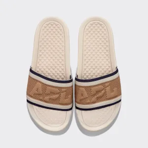 Women's Big Logo TechLoom Slide Alabaster / Tan / Navy