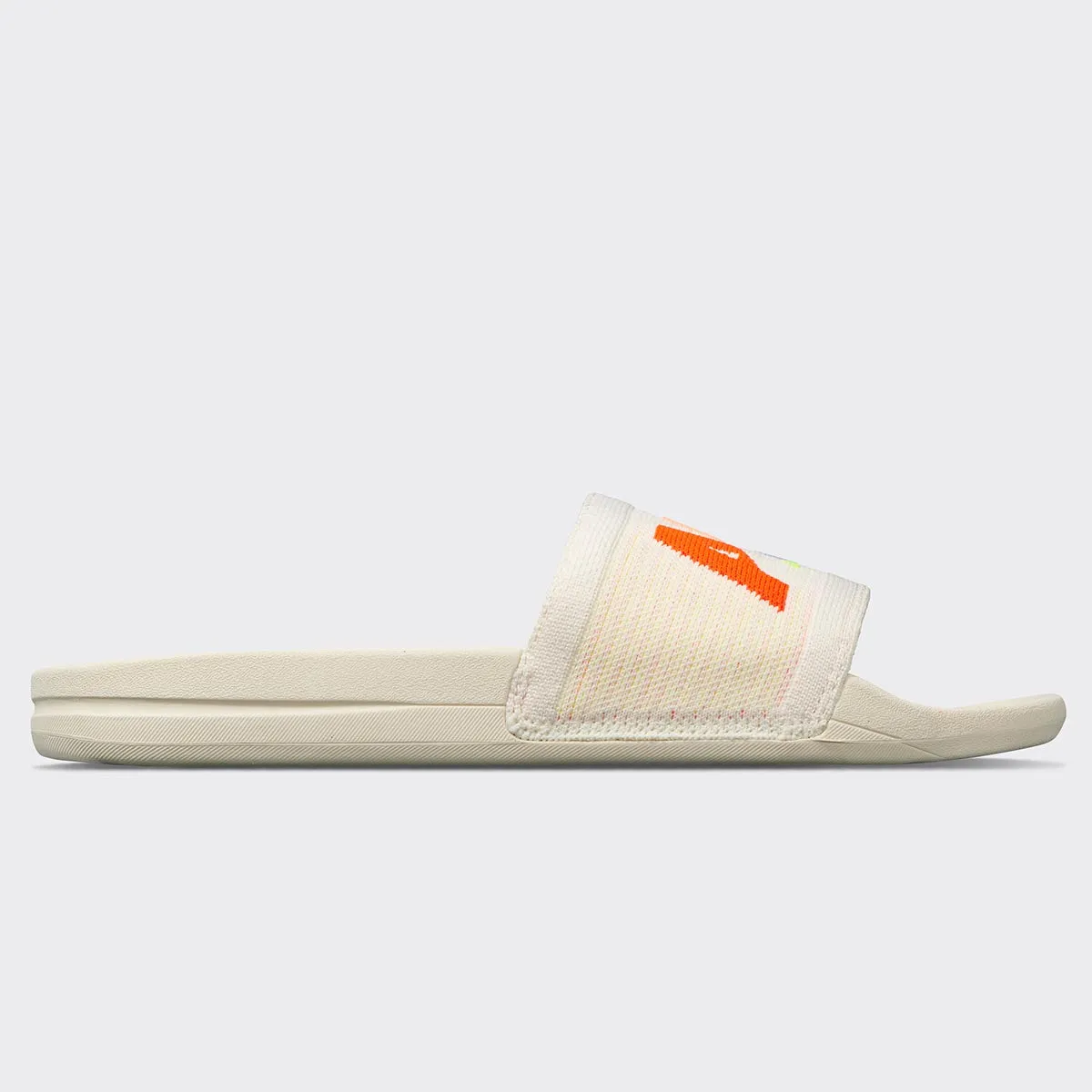 Women's Big Logo TechLoom Slide Pristine / Neon / Blocked