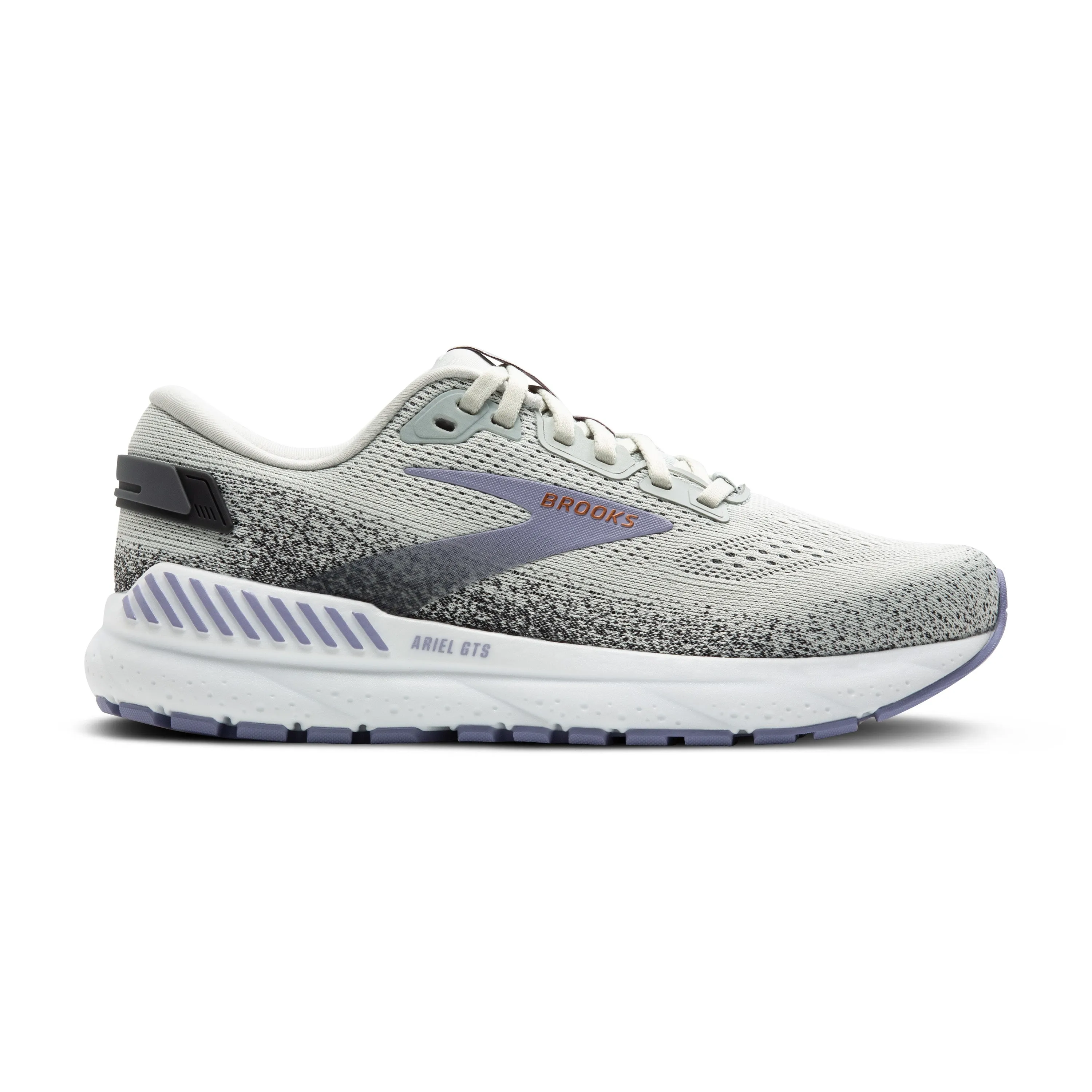 Women's Brooks Ariel GTS 24 Color: Mercury/ Ebony/ Lavender