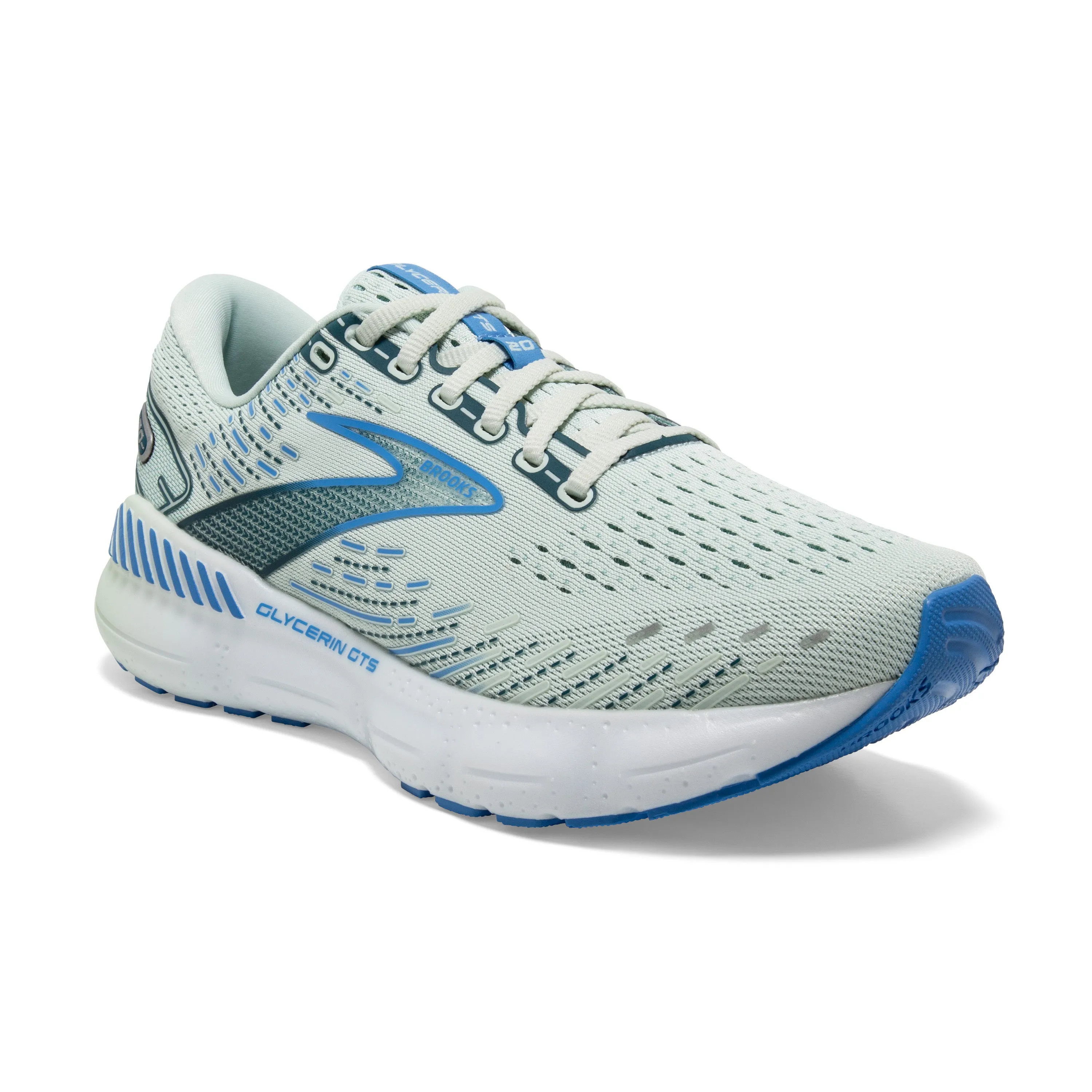 Women's Brooks Glycerin GTS 20 Color: Blue Glass/Marina/Legion Blue