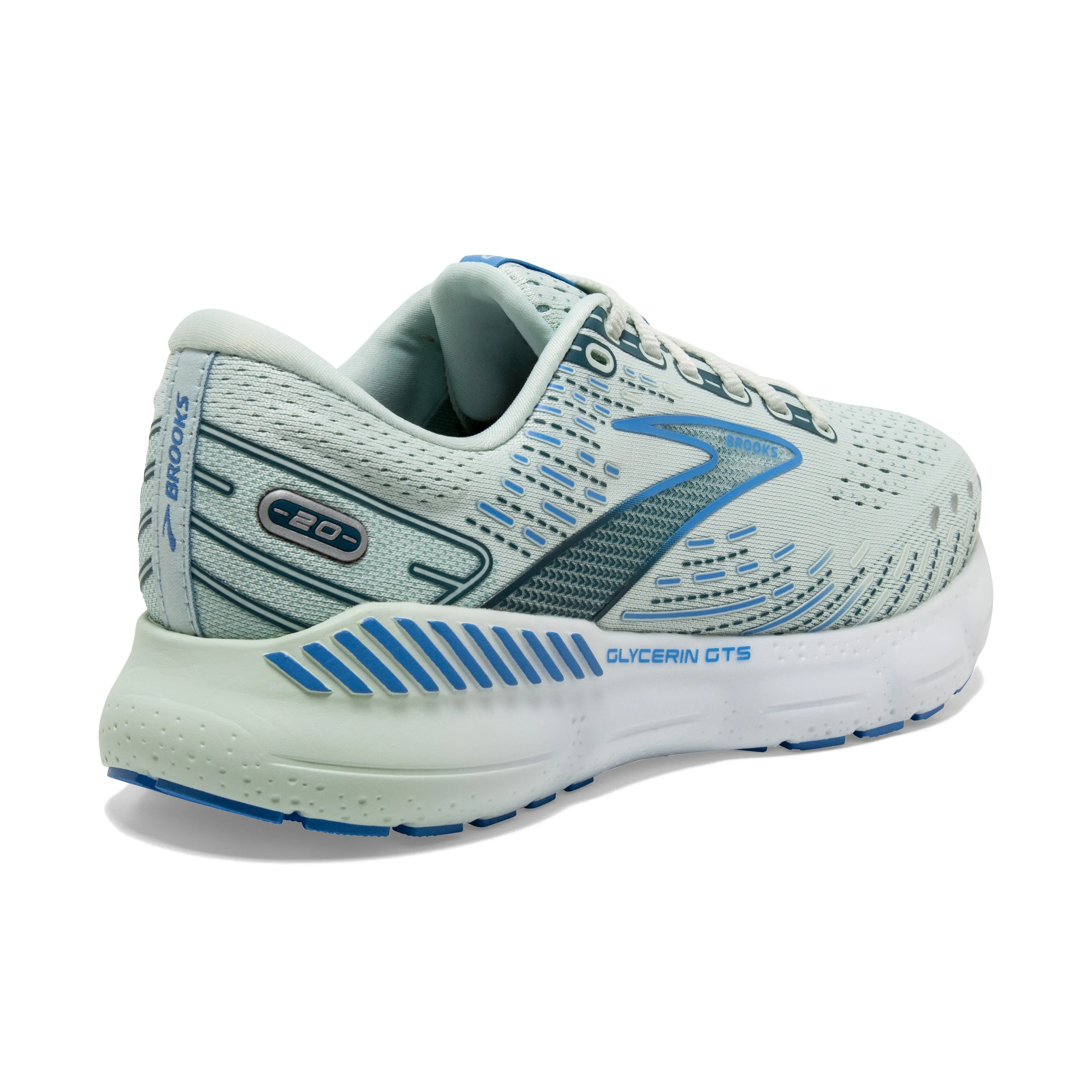 Women's Brooks Glycerin GTS 20 Color: Blue Glass/Marina/Legion Blue