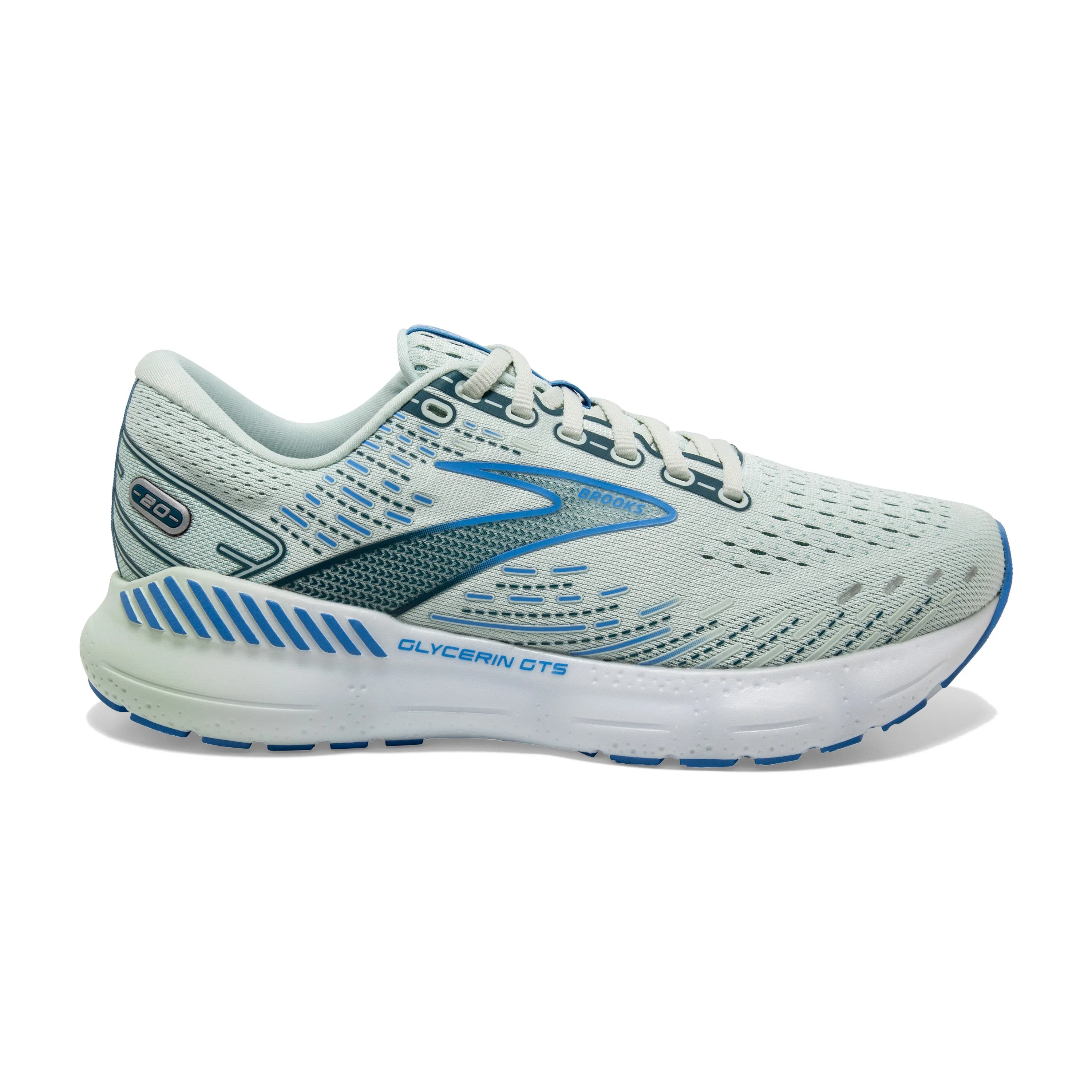 Women's Brooks Glycerin GTS 20 Color: Blue Glass/Marina/Legion Blue