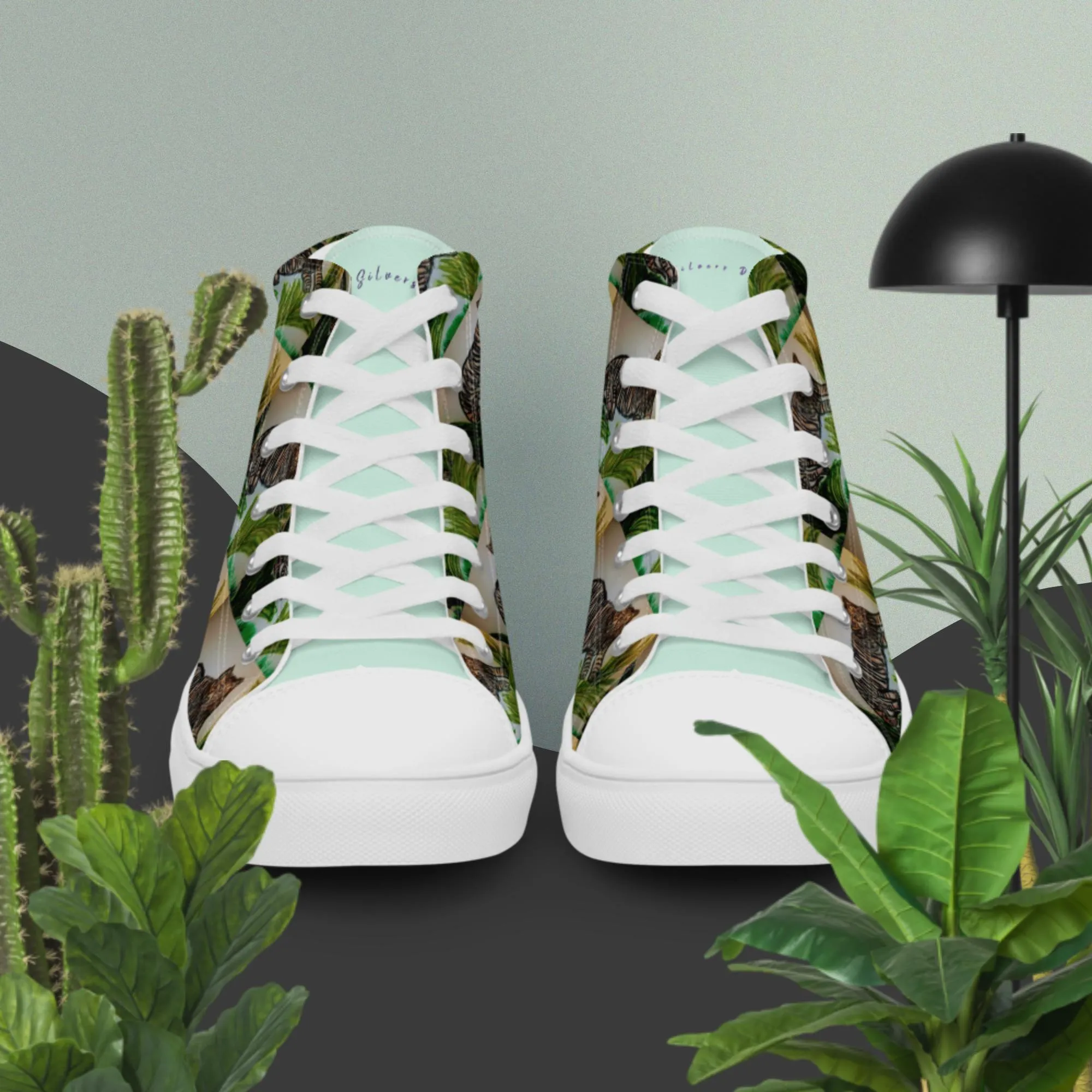 Women’s high top canvas shoes