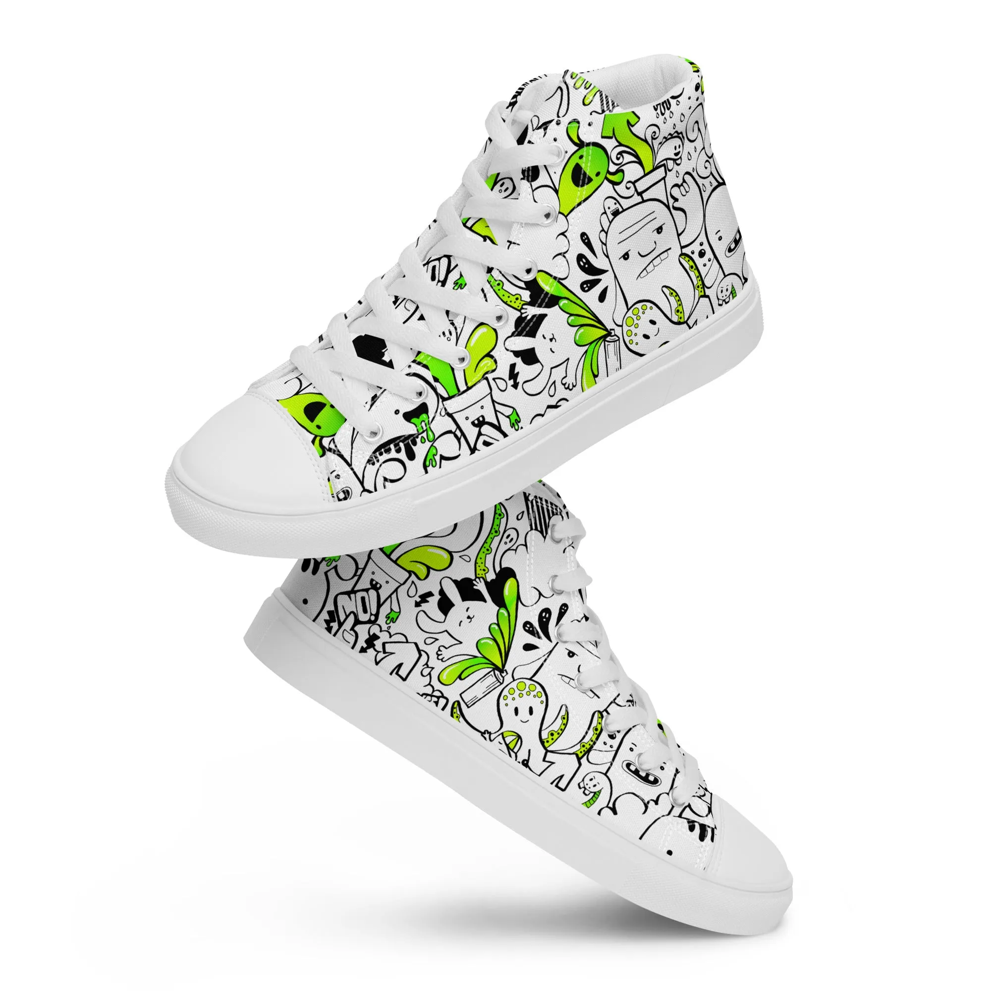 Women’s high top canvas shoes