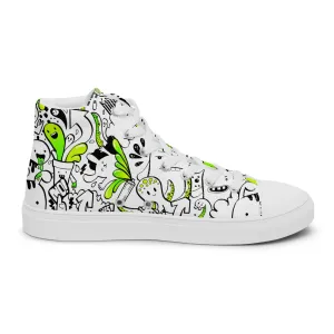 Women’s high top canvas shoes