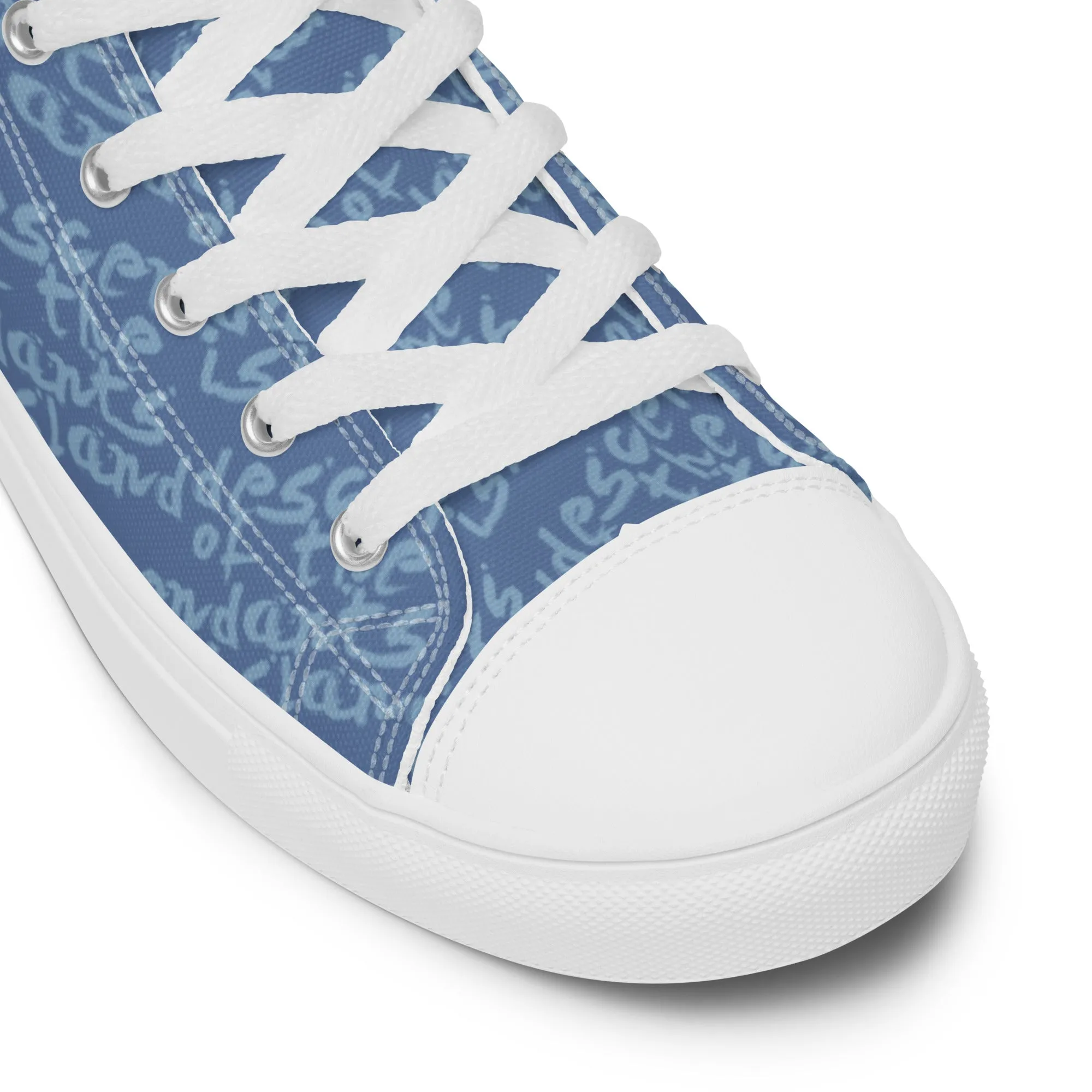 Women’s high top canvas shoes