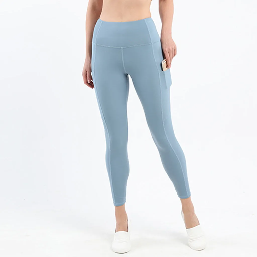 Women's High Waist Yoga Leggings with Pockets  Workout Pants